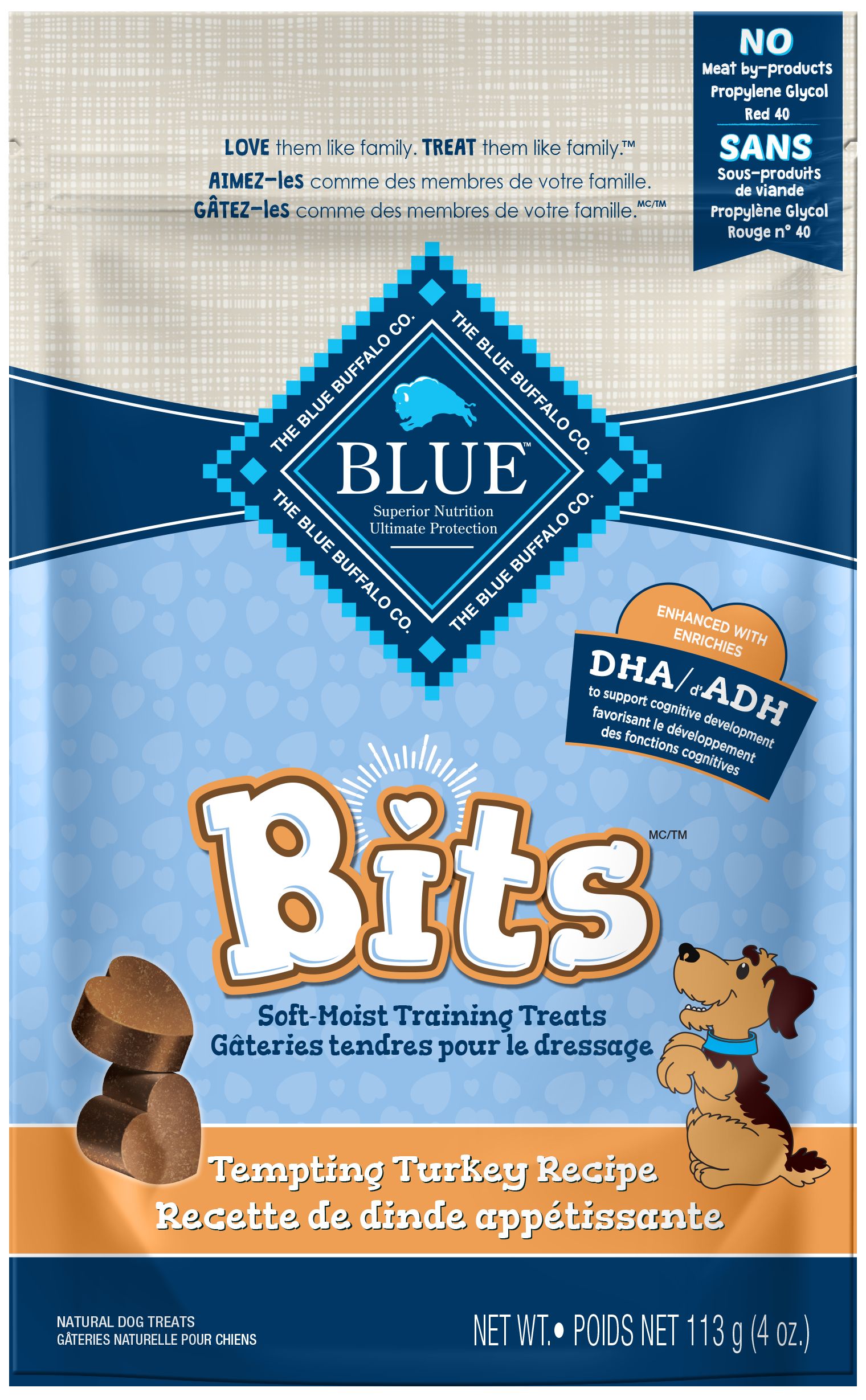 Blue Bits Dog Treats Soft Moist Turkey - Dog Treats - Blue Buffalo - PetMax Canada