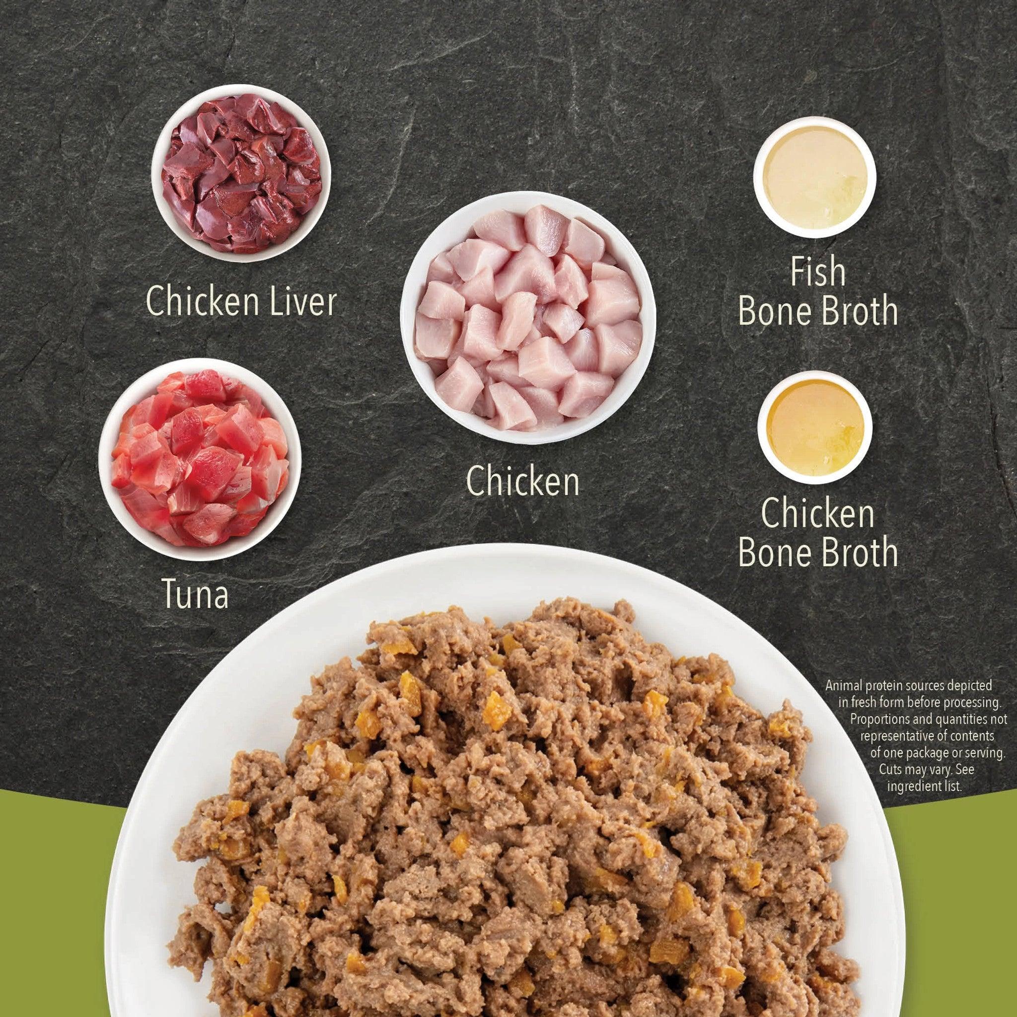 Acana Wet Cat Food Chicken + Tuna Recipe In Bone Broth For Kittens - 85g - Canned Cat Food - Acana - PetMax Canada