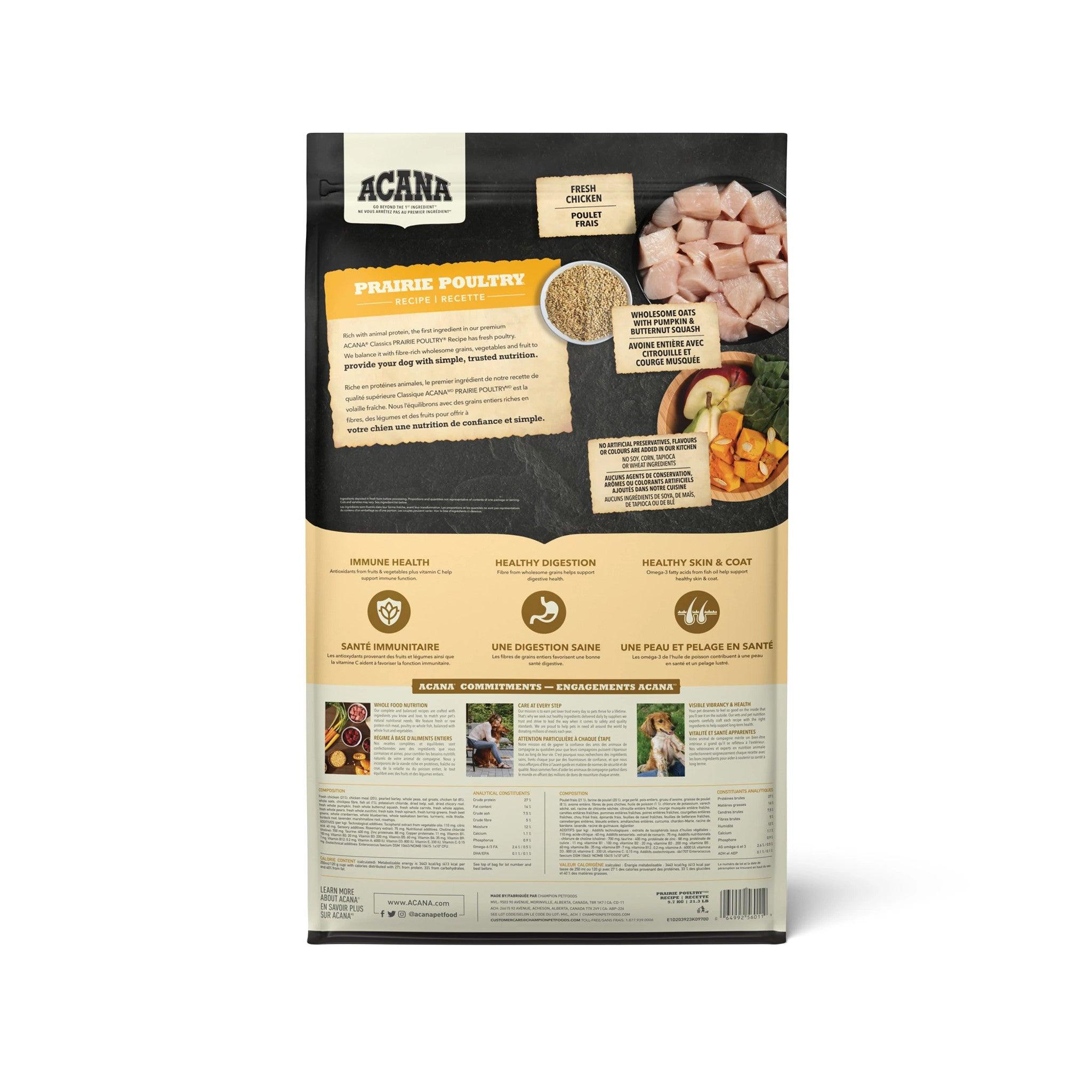 Acana Classics Prairie Poultry Recipe - 2 Kg - Dog Food - Acana - PetMax Canada