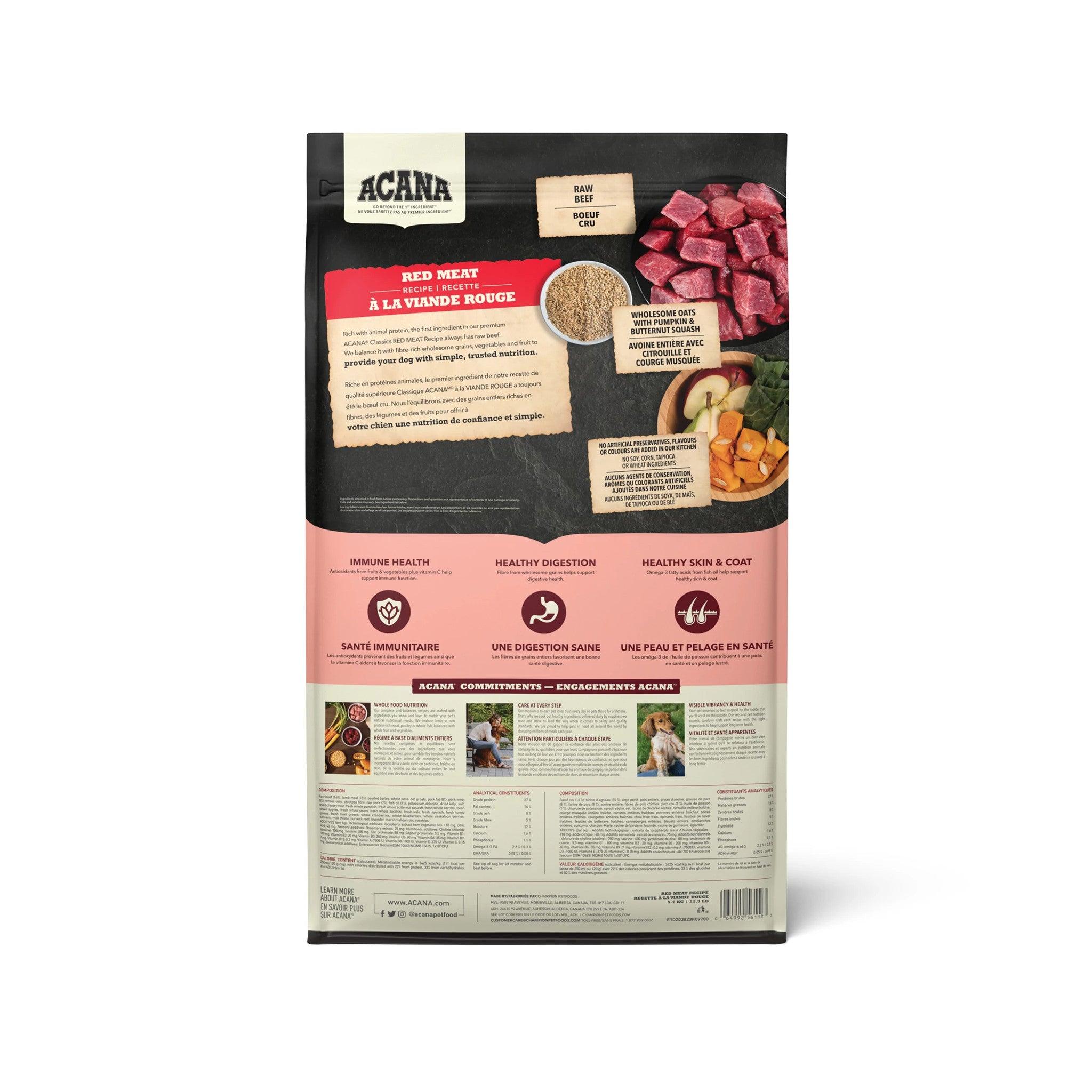 Acana Classics Classic Red Meat Recipe - 2 Kg - Dog Food - Acana - PetMax Canada
