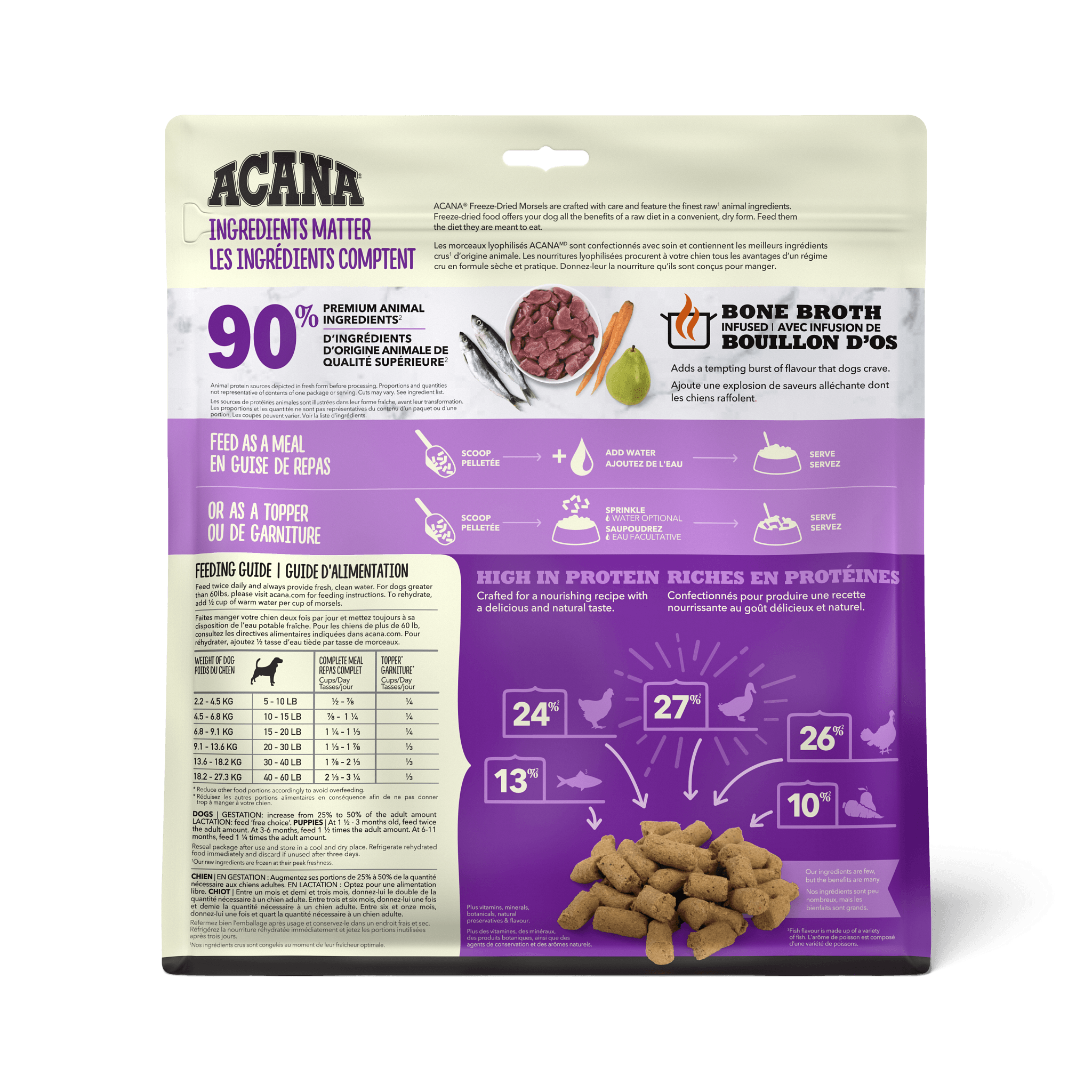 Acana Freeze-Dried Food Morsels Duck Recipe - 227g / Morsels - Dog Food - Acana - PetMax Canada