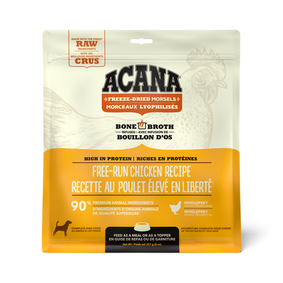 Acana Freeze-Dried Food Morsels Free-Run Chicken Recipe  Dog Food  | PetMax Canada