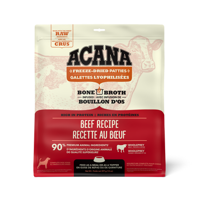 Acana Freeze-Dried Food Patties Ranch-Raised Beef Recipe  Dog Food  | PetMax Canada