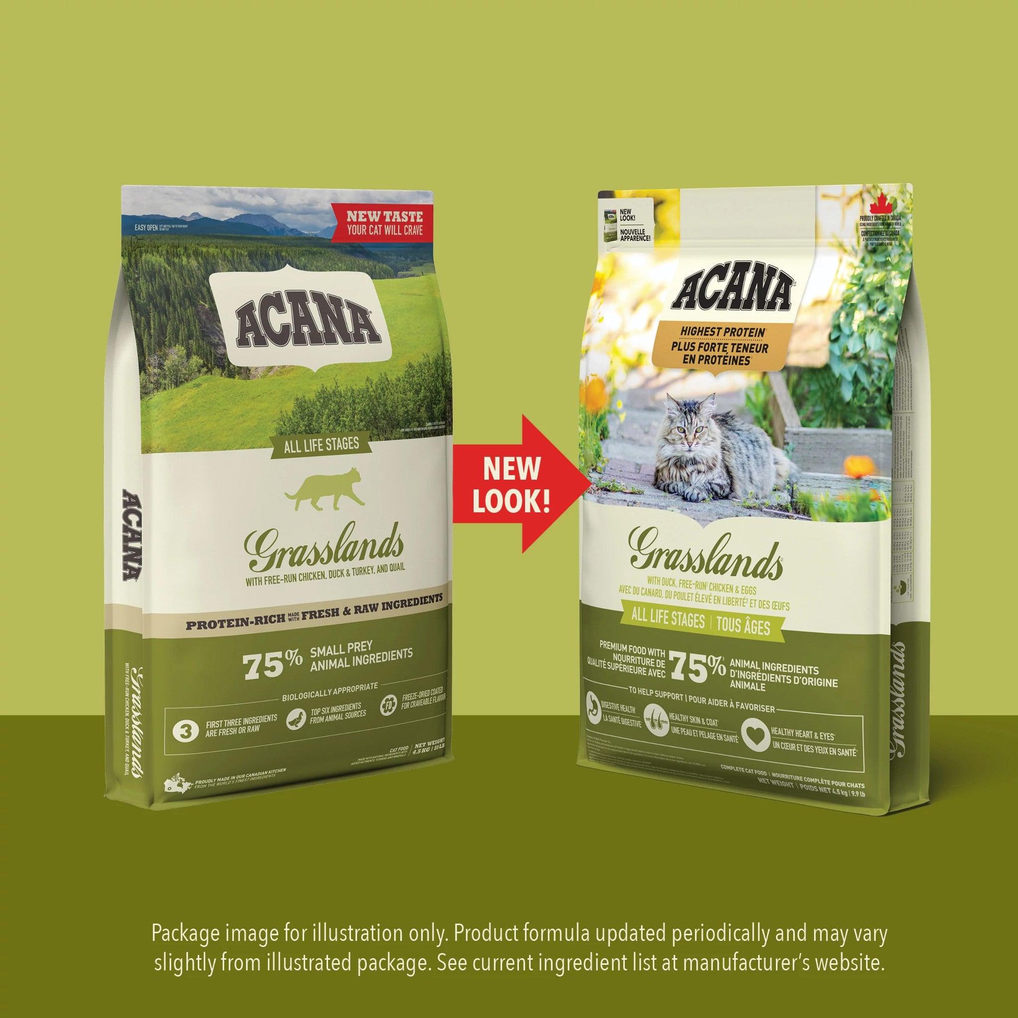Acana Super Premium Cat Food Grasslands Recipe - 1.8 Kg - Cat Food - Acana - PetMax Canada