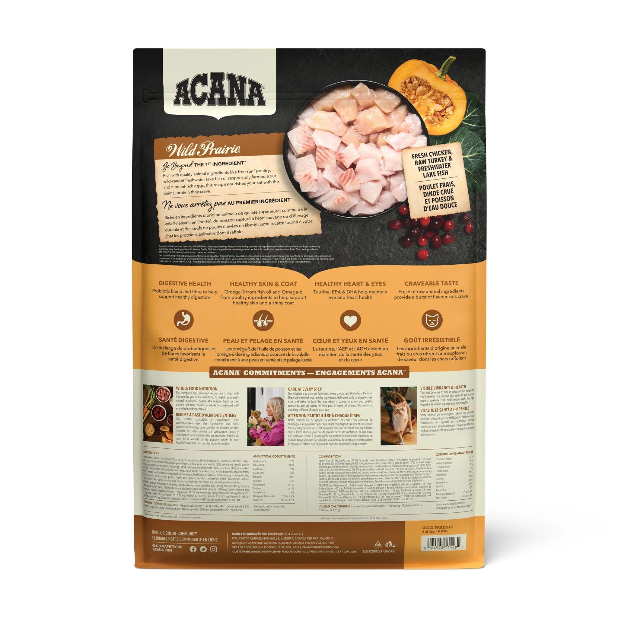Acana Super Premium Cat Food Wild Prairie Recipe - 1.8 Kg - Cat Food - Acana - PetMax Canada