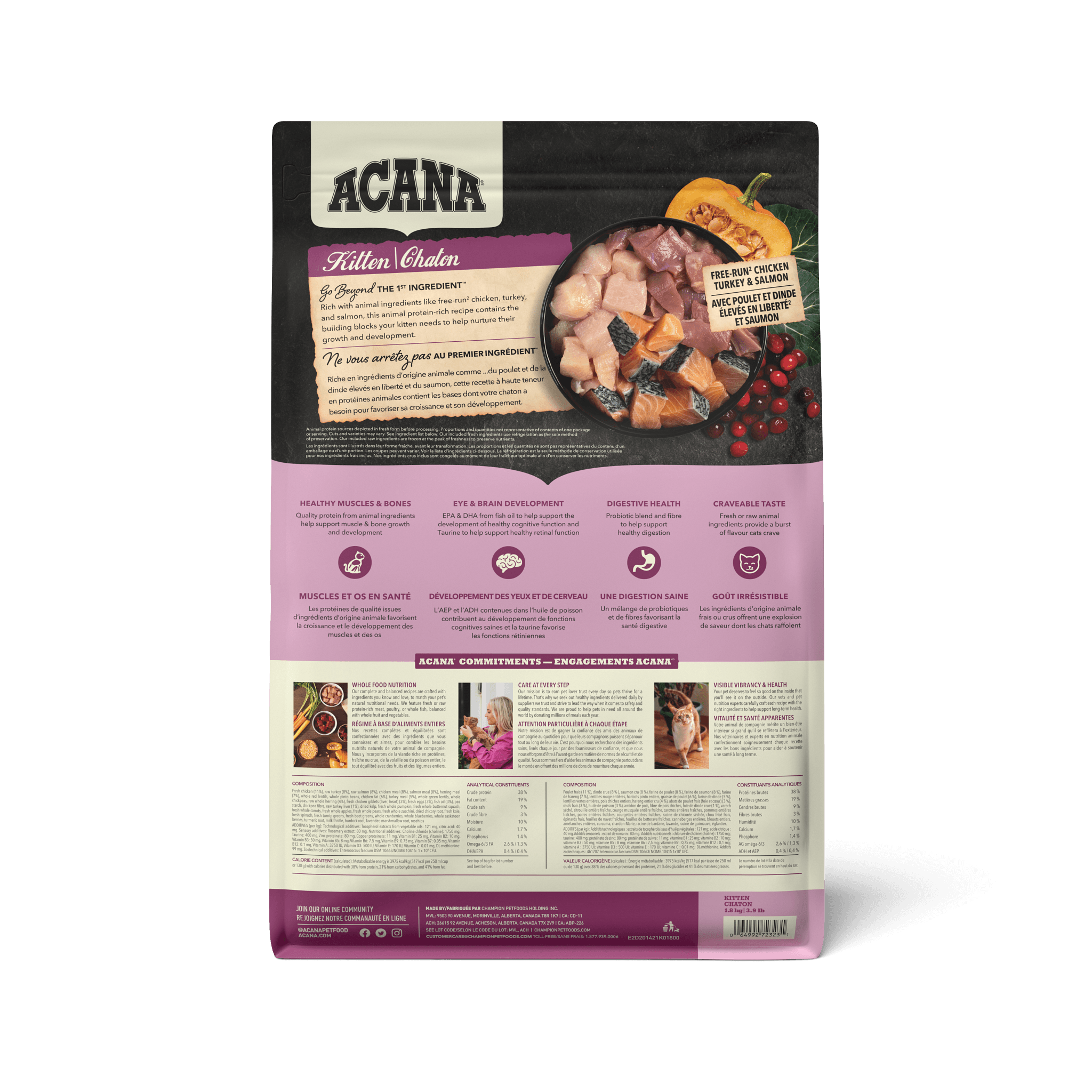 Acana Premium Kitten First Feast Recipe - 1.8 Kg - Cat Food - Acana - PetMax Canada