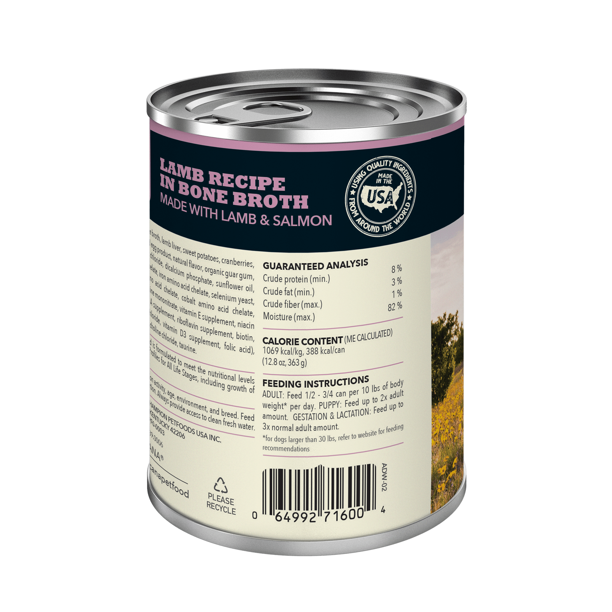 Acana Wet Dog Food Lamb Recipe In Bone Broth - 363g - Canned Dog Food - Acana - PetMax Canada
