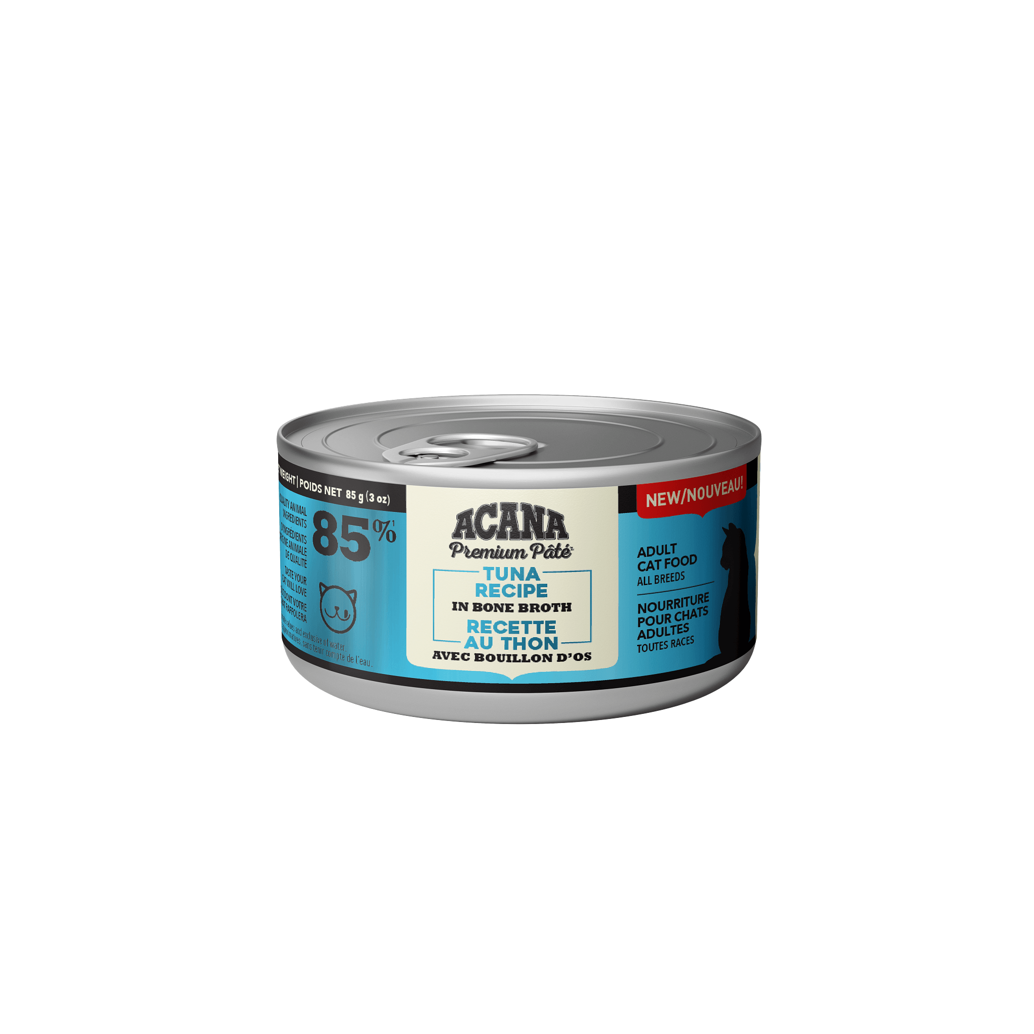 Acana Wet Cat Food Tuna Recipe In Bone Broth - 85g - Canned Cat Food - Acana - PetMax Canada