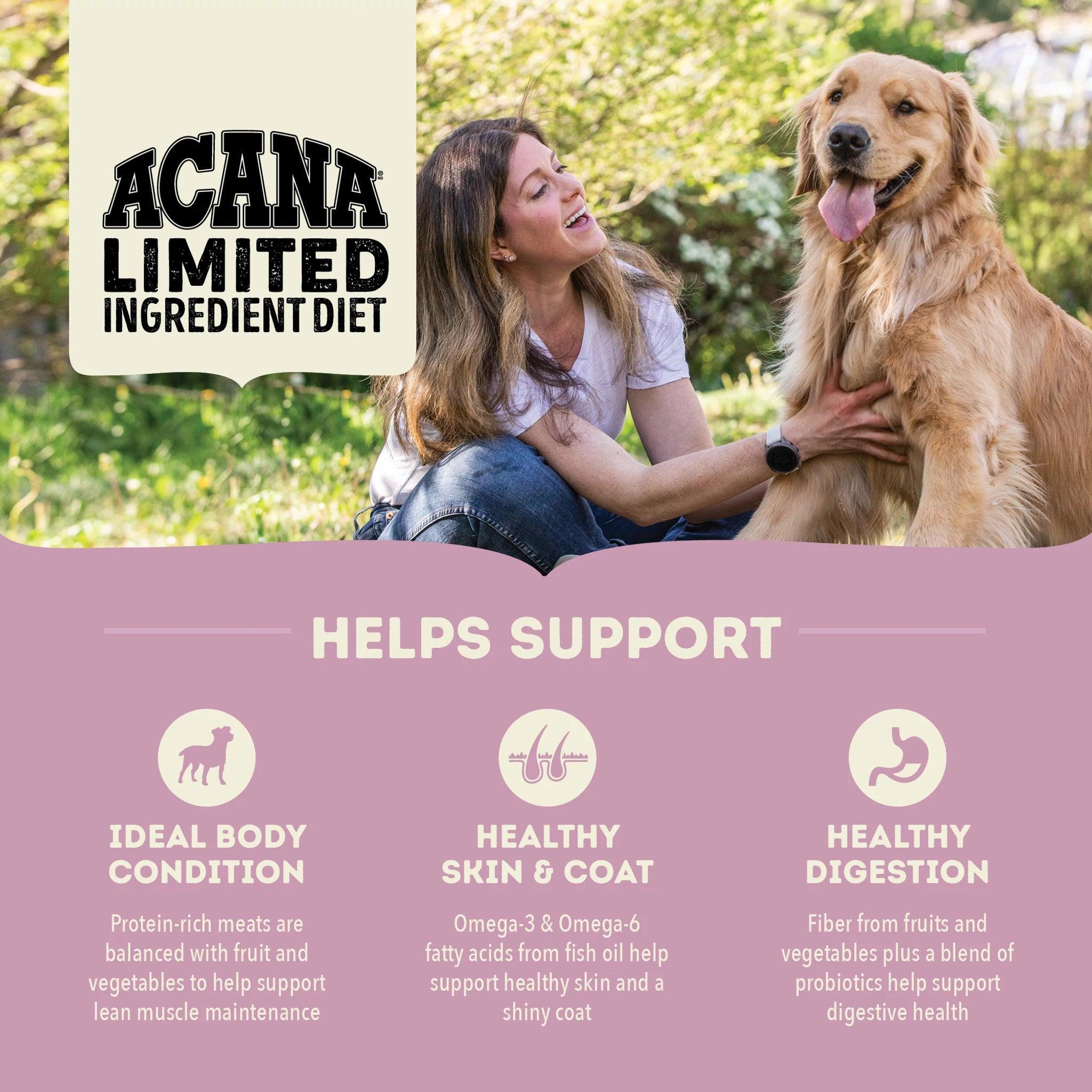 Acana Singles Limited Ingredient Diet Lamb & Apple Dog Food Recipe - 1.8 Kg - Dog Food - Acana - PetMax Canada