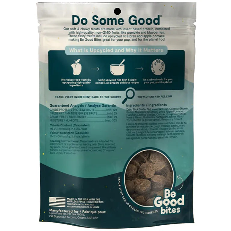 Open Farm Be Good Bites Insect & Wholesome Grains Dog Treats Dog Treats | PetMax Canada
