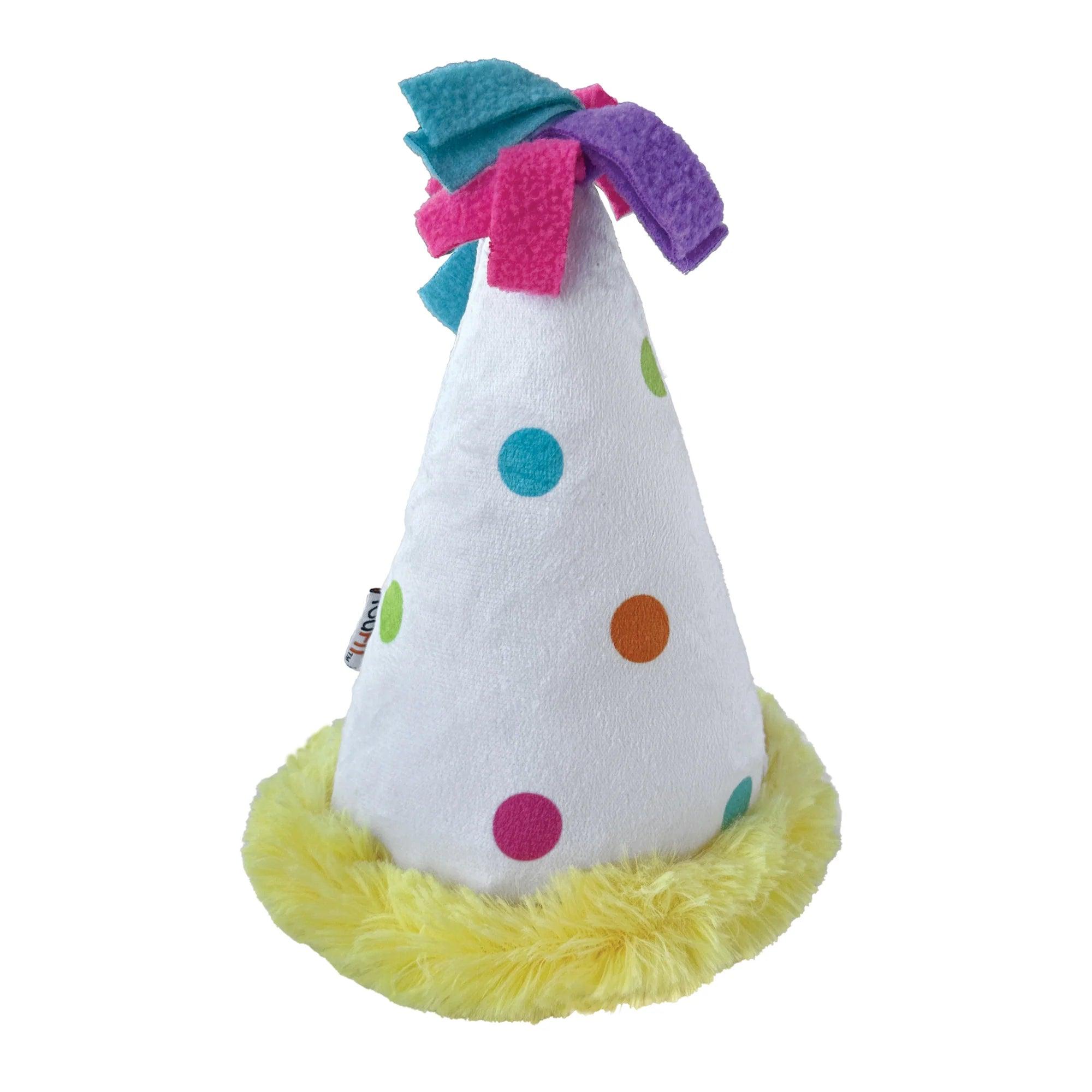 Foufou Dog Plush Birthday Hat Dog Toy - Default Title - Dog Toys - FouFou Dog - PetMax Canada