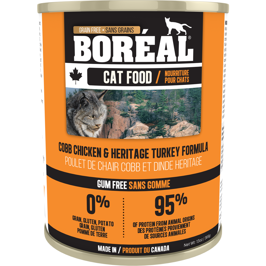 C0353 Boréal Cobb Chicken, Heritage Turkey Cat 369g
