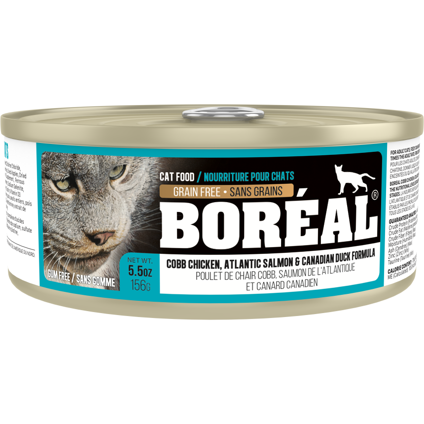 C0367 Boréal Cobb Chicken, Atlantic Salmon, Canadian Duck Cat 156g
