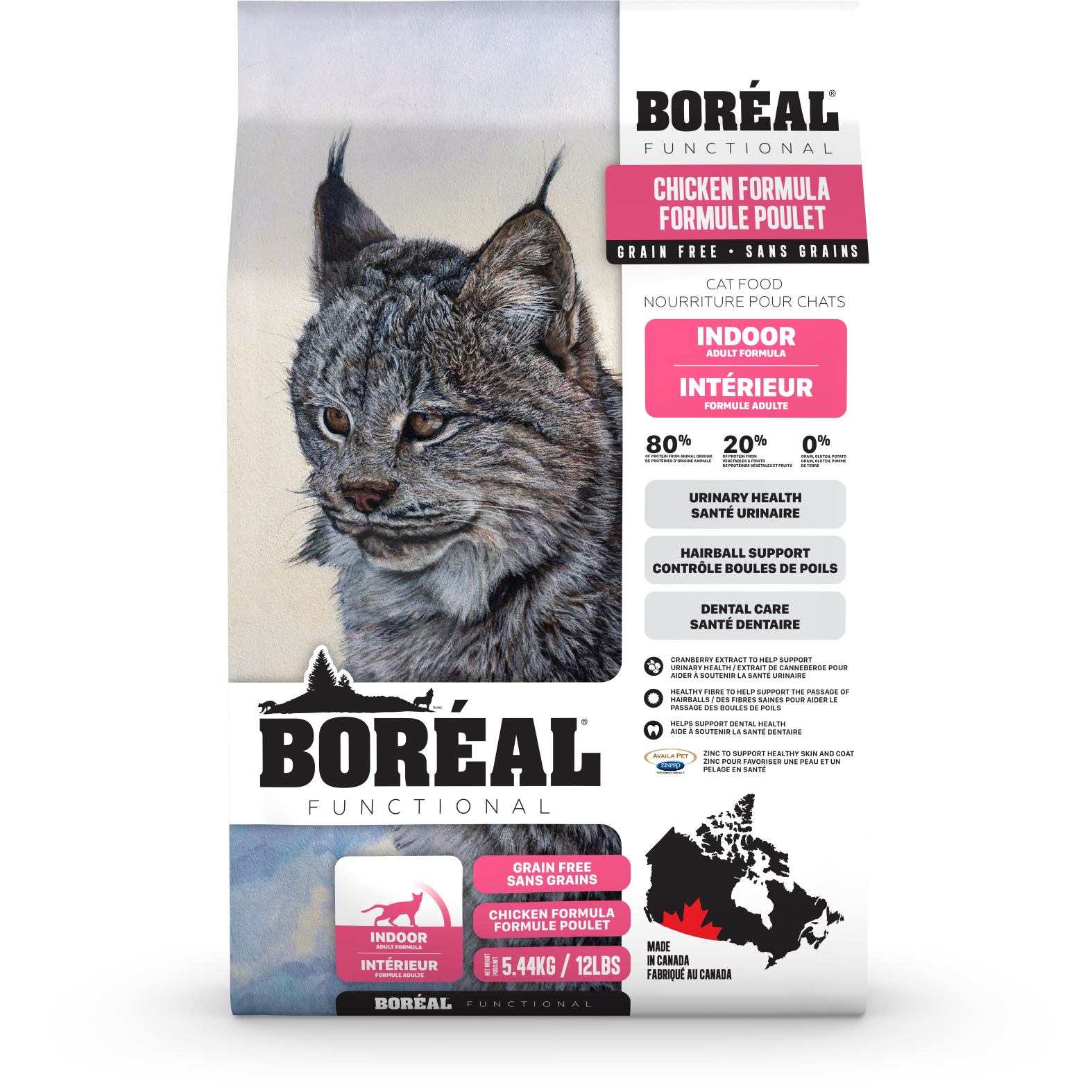 C0426 Boréal Functional indoor Cat Chicken 2.26kg