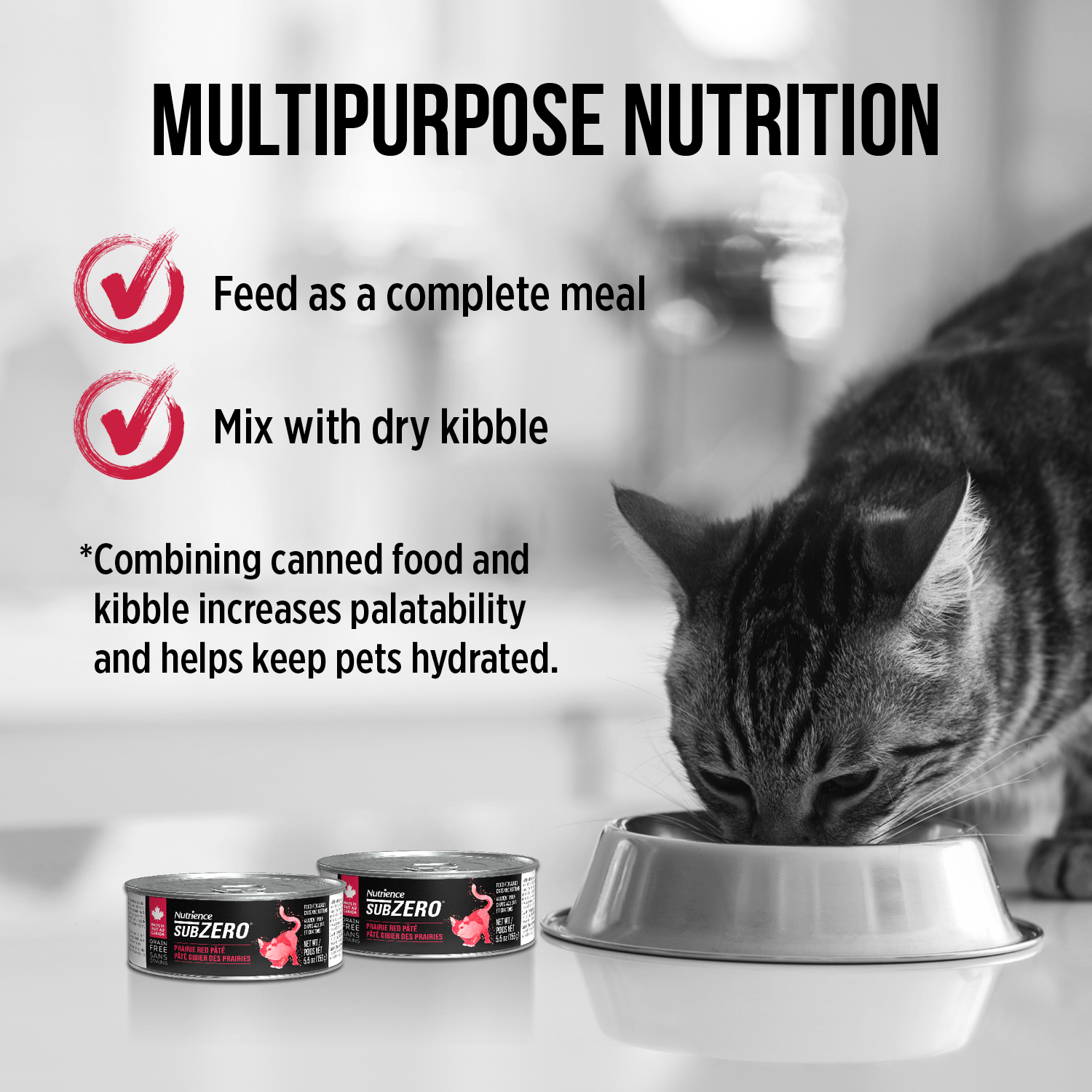 Nutrience Canned Cat Food Grain Free SubZero Pâté Prairie Red