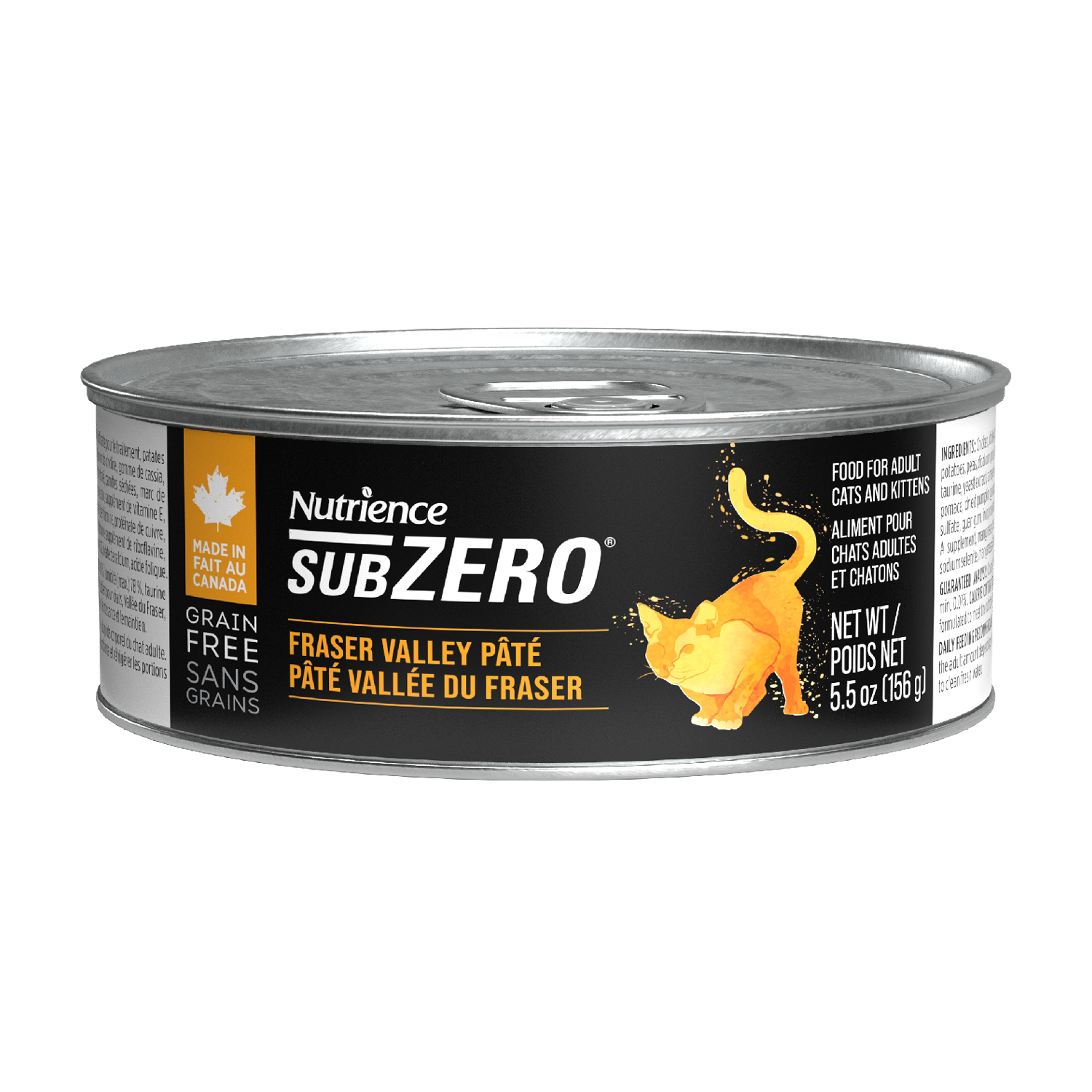 Nutrience Canned Cat Food Grain Free SubZero Pâté Fraser Valley