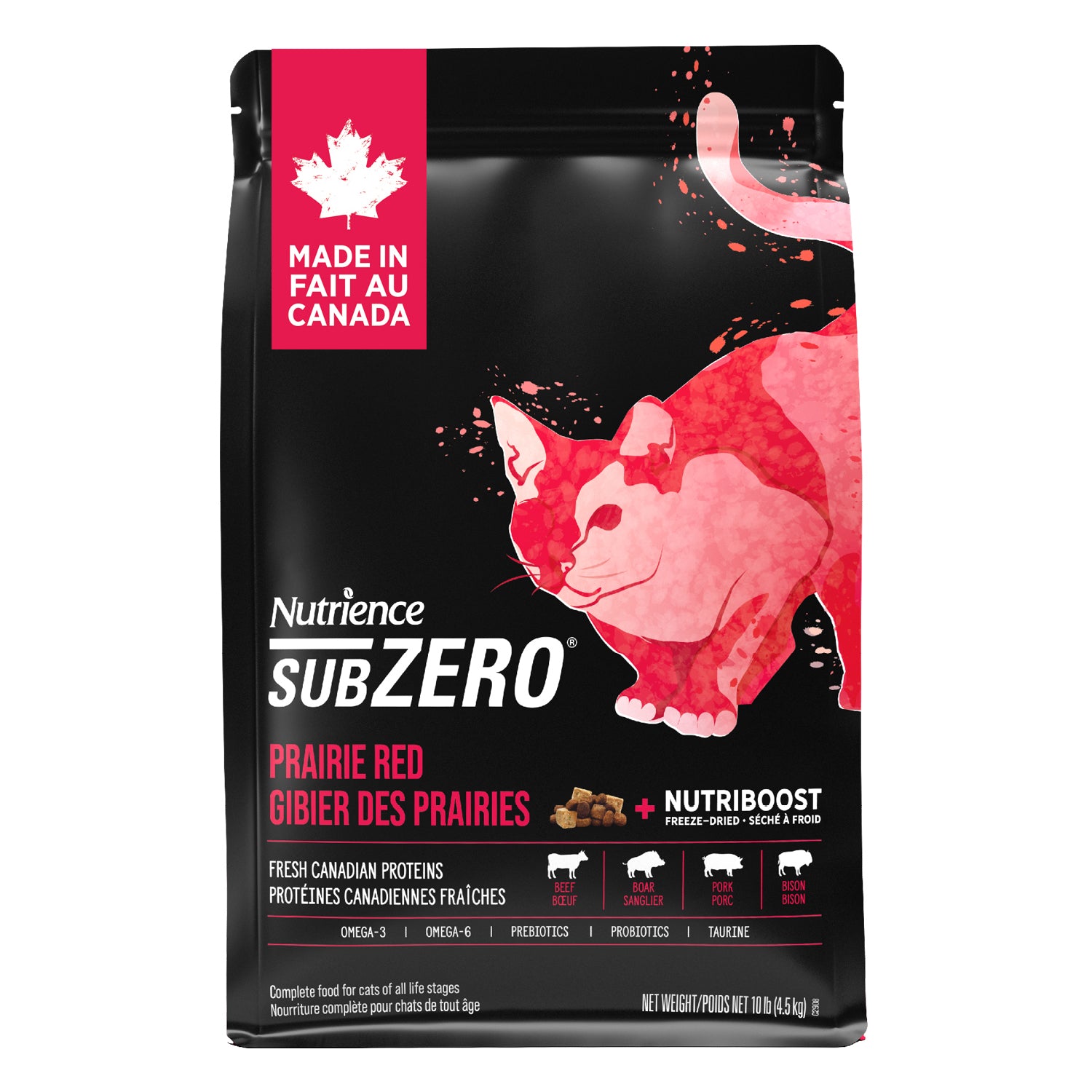 Nourriture pour chats sans grains Nutrience SubZero Prairie Red