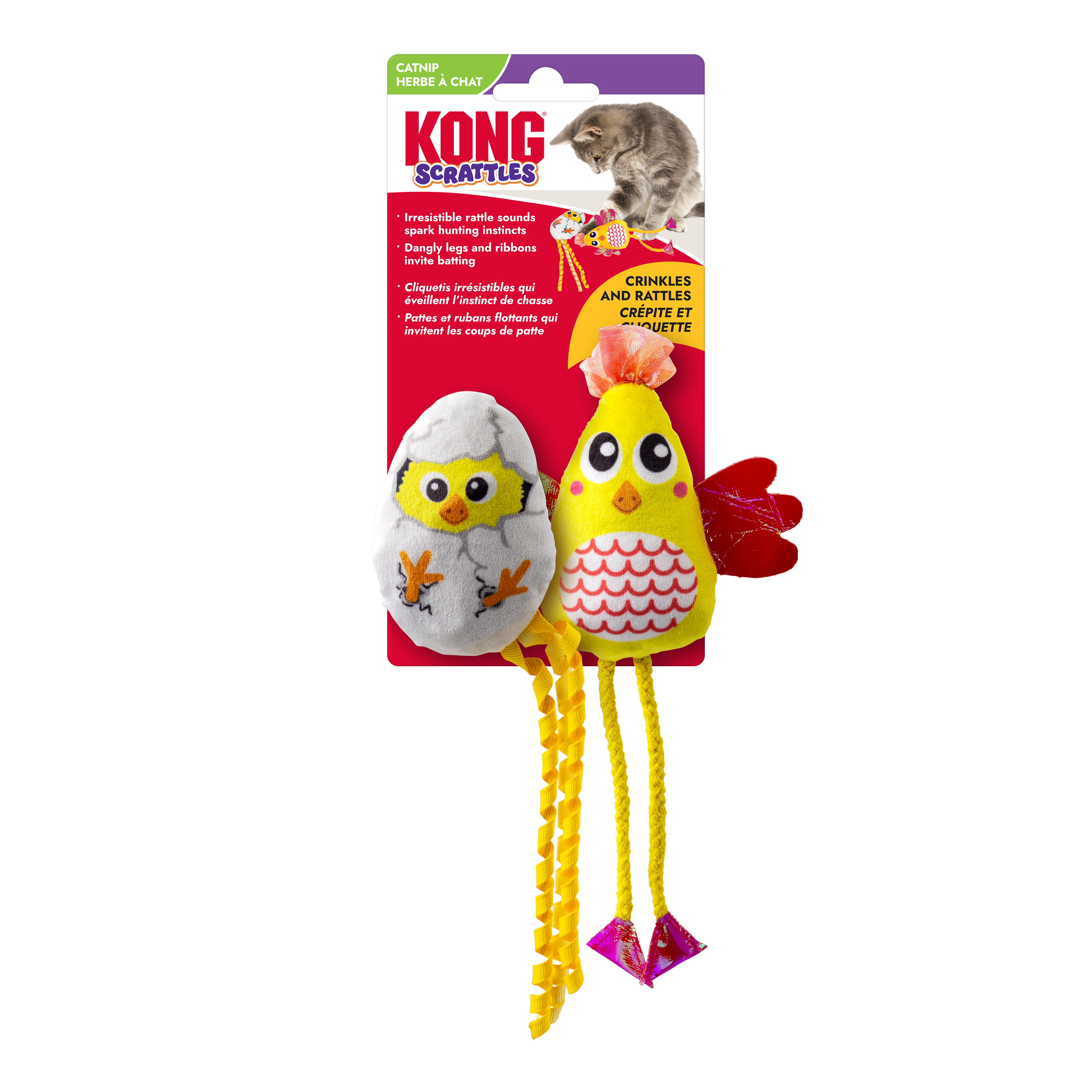 Kong Cats Scrattles Chicken 2 pack