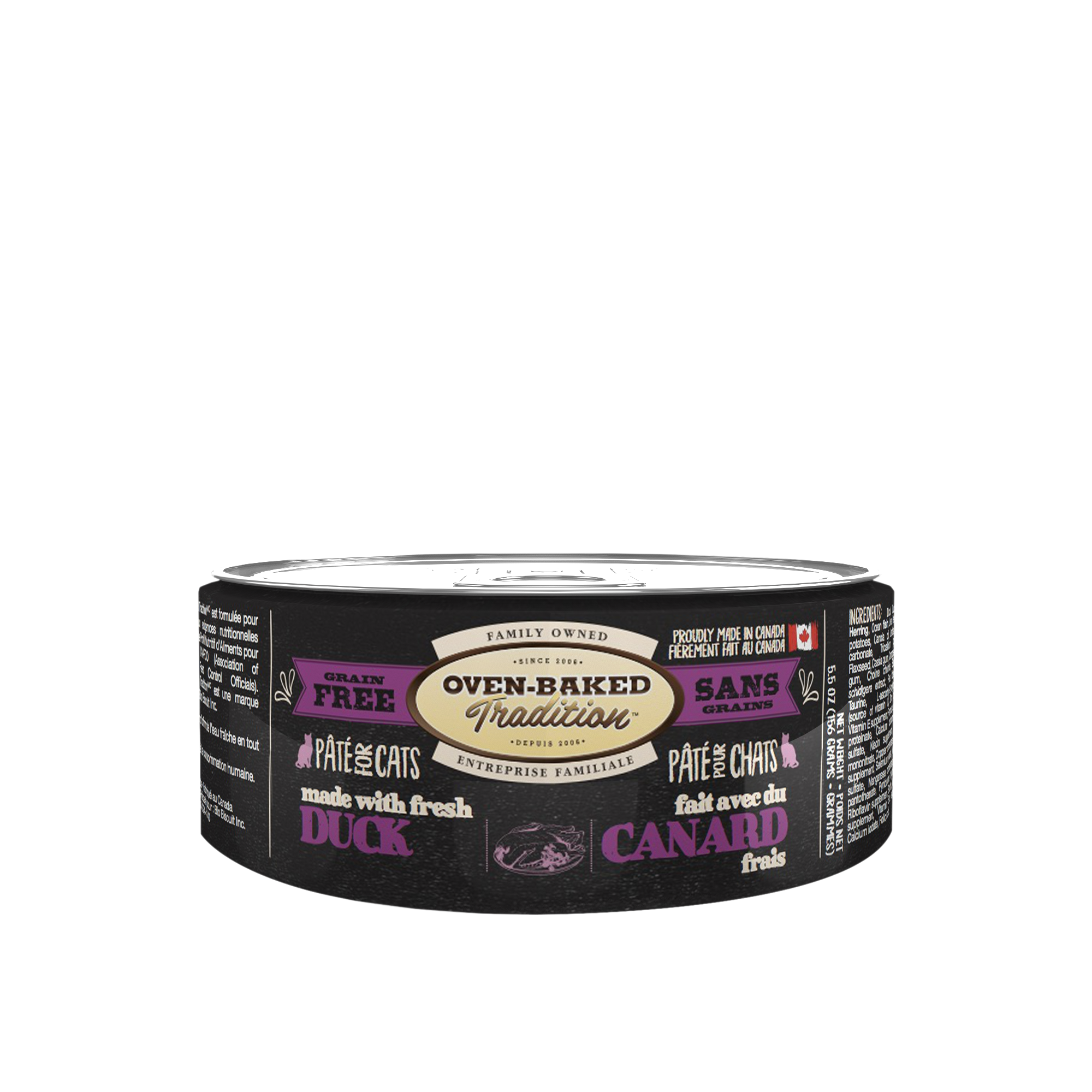 Oven Baked Cat Can Grain Free Duck Pate