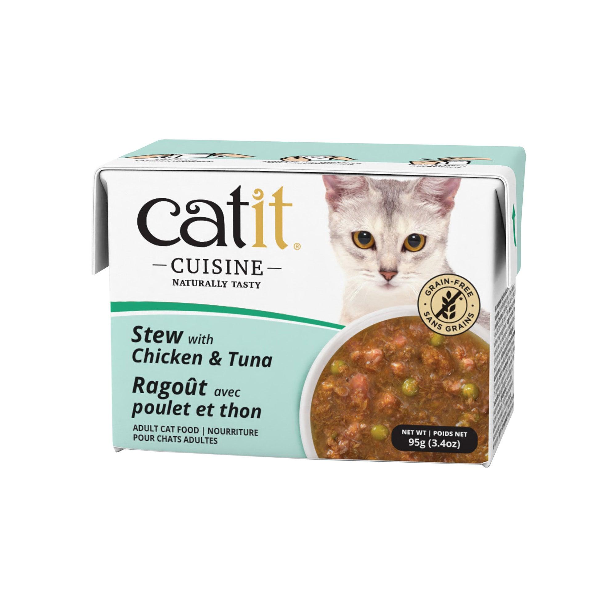 Catit Cuisine Stew with Chicken & Tuna Wet Cat Food - 95g - Canned Cat Food - Catit - PetMax Canada