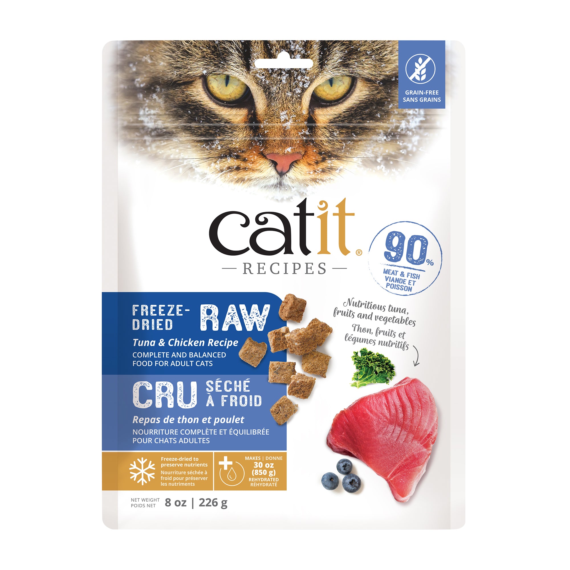 Catit Recipes Freeze-Dried Raw - Tuna & Chicken Recipe