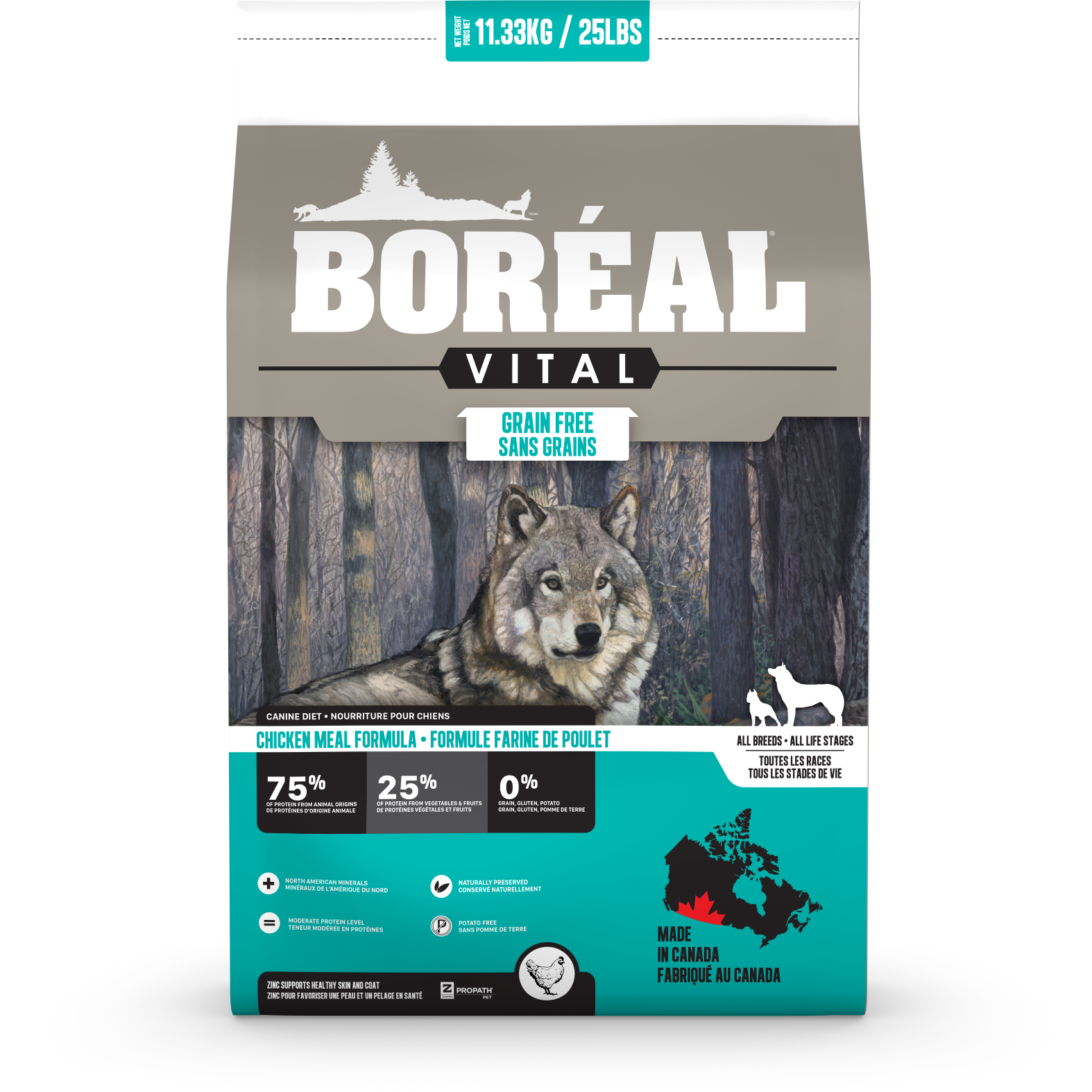 D0521 Boréal Vital Chicken 11.3kg