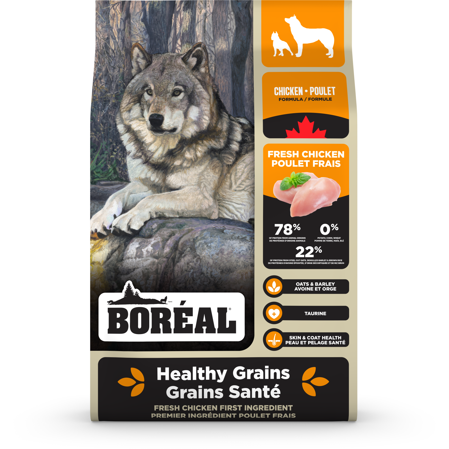 D0865 Boréal Healthy Grains Chicken 10kg