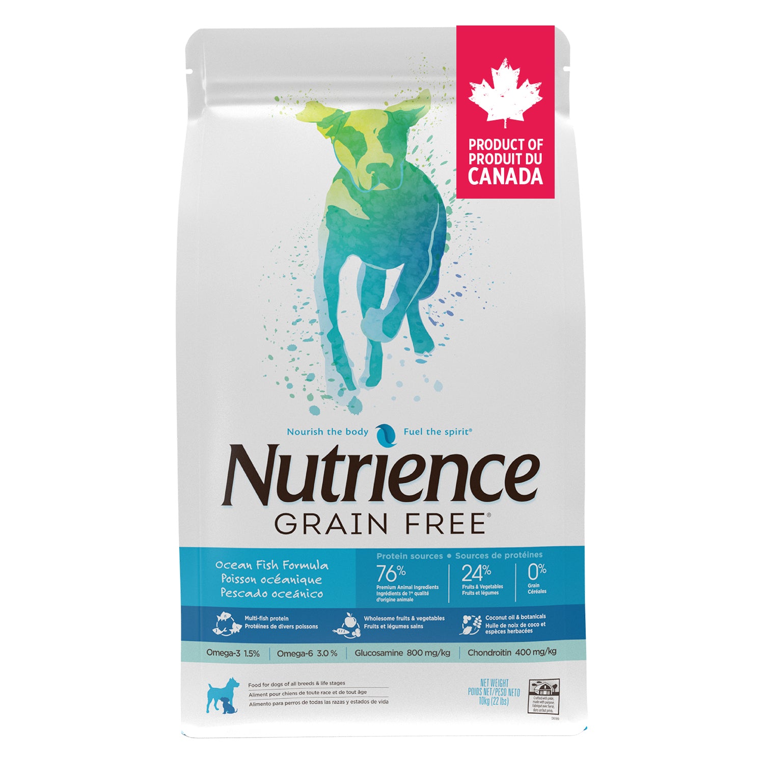 Nourriture pour chiens sans grains Nutrience Poisson de mer