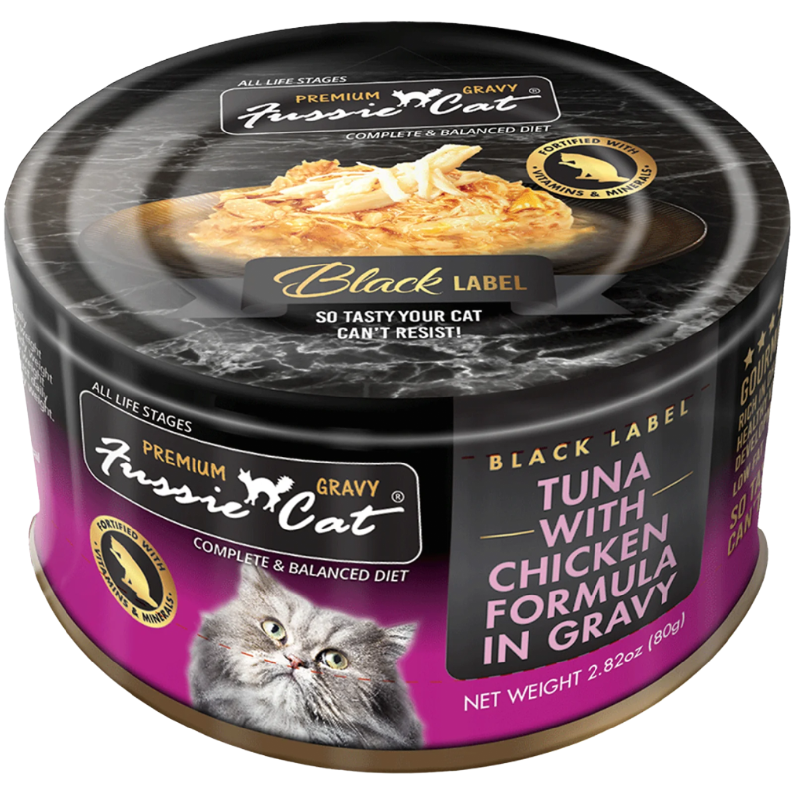 Fussie Cat Premium Tuna With Chicken in Gravy