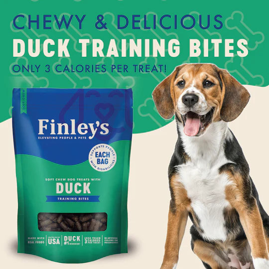 Finley's Soft Chew Trainer Bites Duck Dog Treats Dog Treats | PetMax Canada