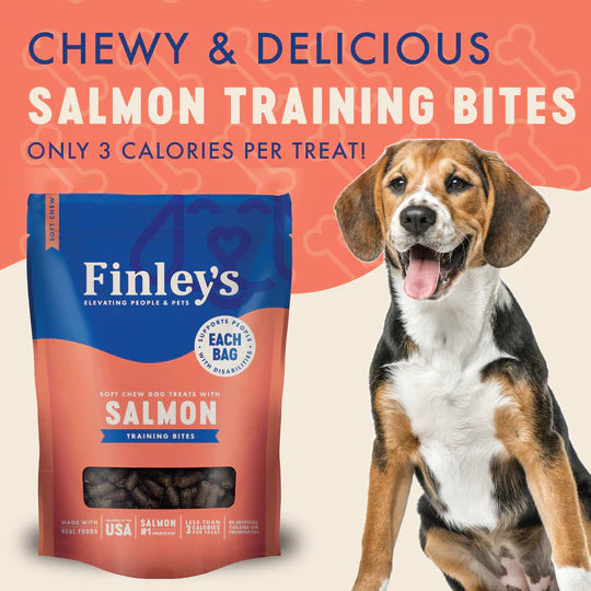 Finley's Soft Chew Trainer Bites Salmon Dog Treats Dog Treats | PetMax Canada