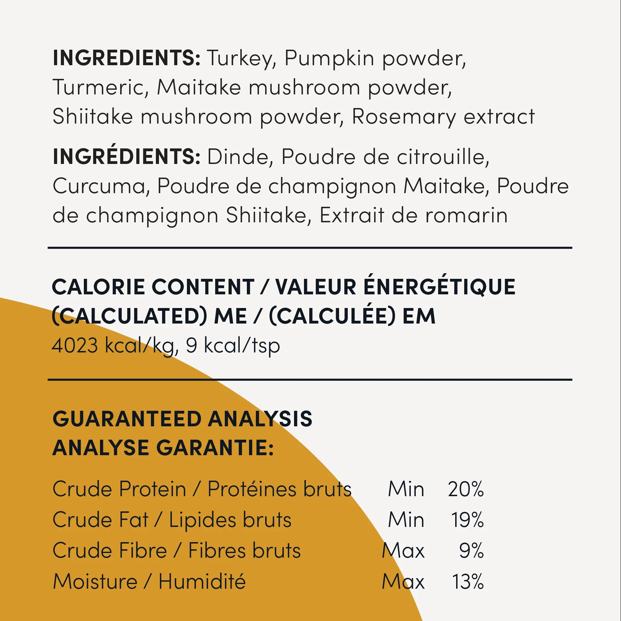 Crumps Naturals Turkey + Superfood Golds Sprinkles