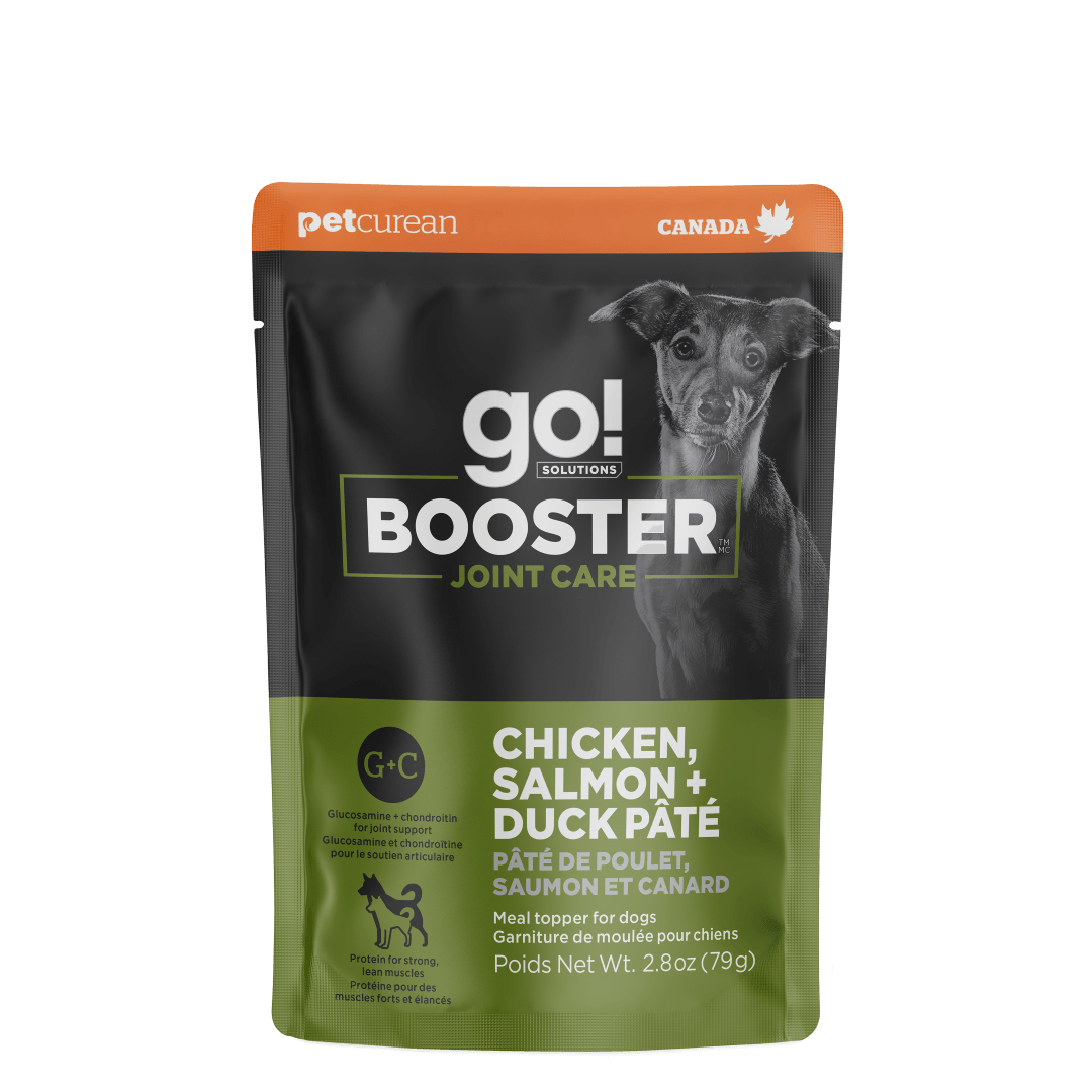 Go! Booster Joint Care Chicken, Salmon And Duck Pate Meal Topper For Dogs - 79g - Canned Dog Food - Go! - PetMax Canada