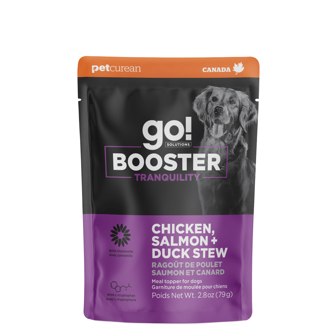Go! Booster Tranquility Chicken, Salmon And Duck Stew Meal Topper For Dogs - 79g - Canned Dog Food - Go! - PetMax Canada