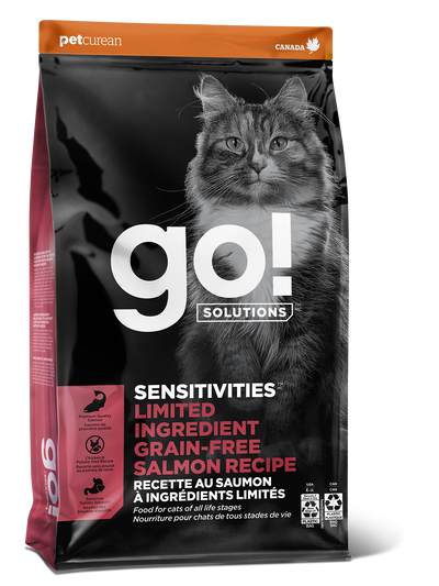 GO! SENSITIVITIES Limited Ingredient Grain Free Salmon Recipe For Cats  Cat Food  | PetMax Canada