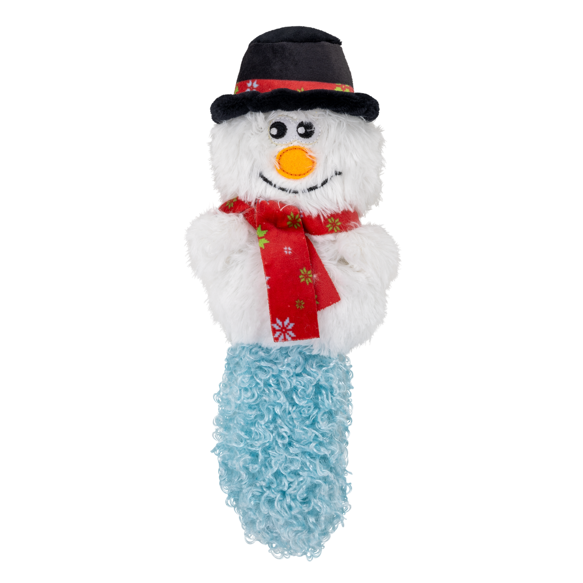 Kong Holiday Kickeroo Character Cat Toy - Assorted Characters - snowman character full length - Kong - PetMax Canada