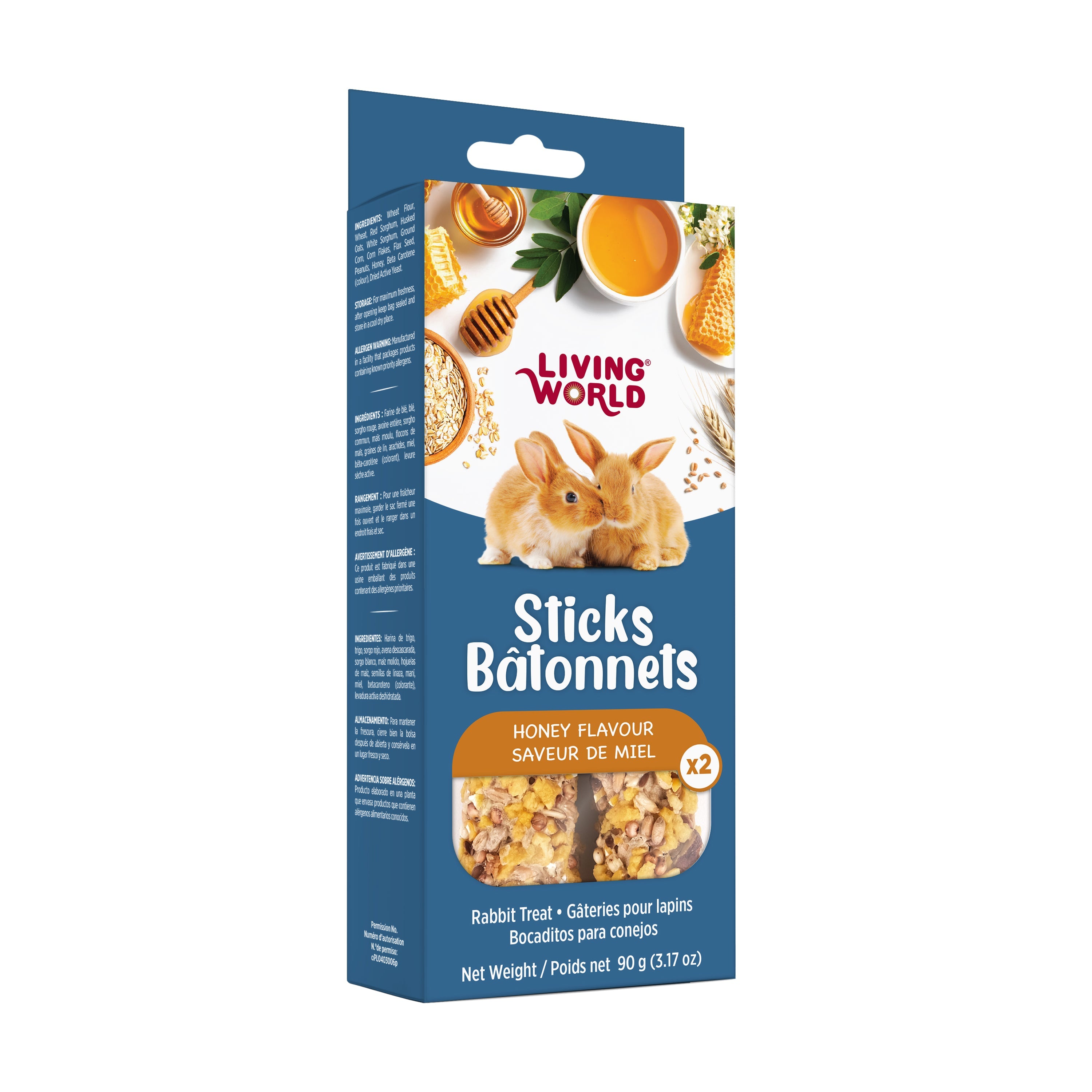 Living World Rabbit Honey Drizzle Treat Sticks