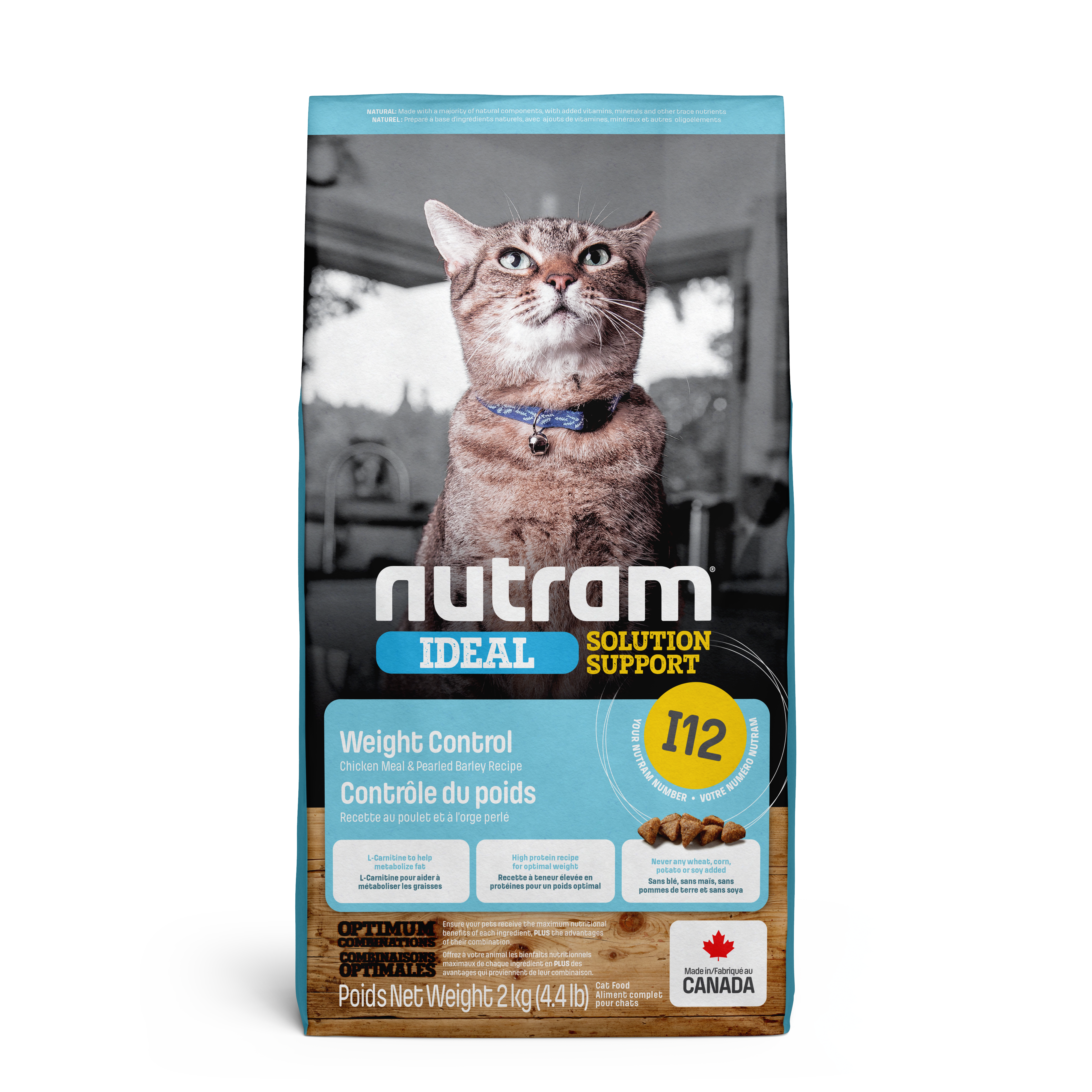 Nutram Cat Ideal Solutions I12 Weight Control Chicken & Barley