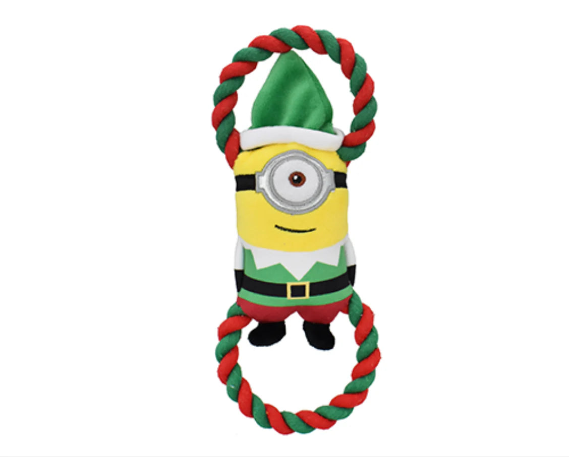Multipet Holiday Minions® Stuart the Elf Tug Dog Toy