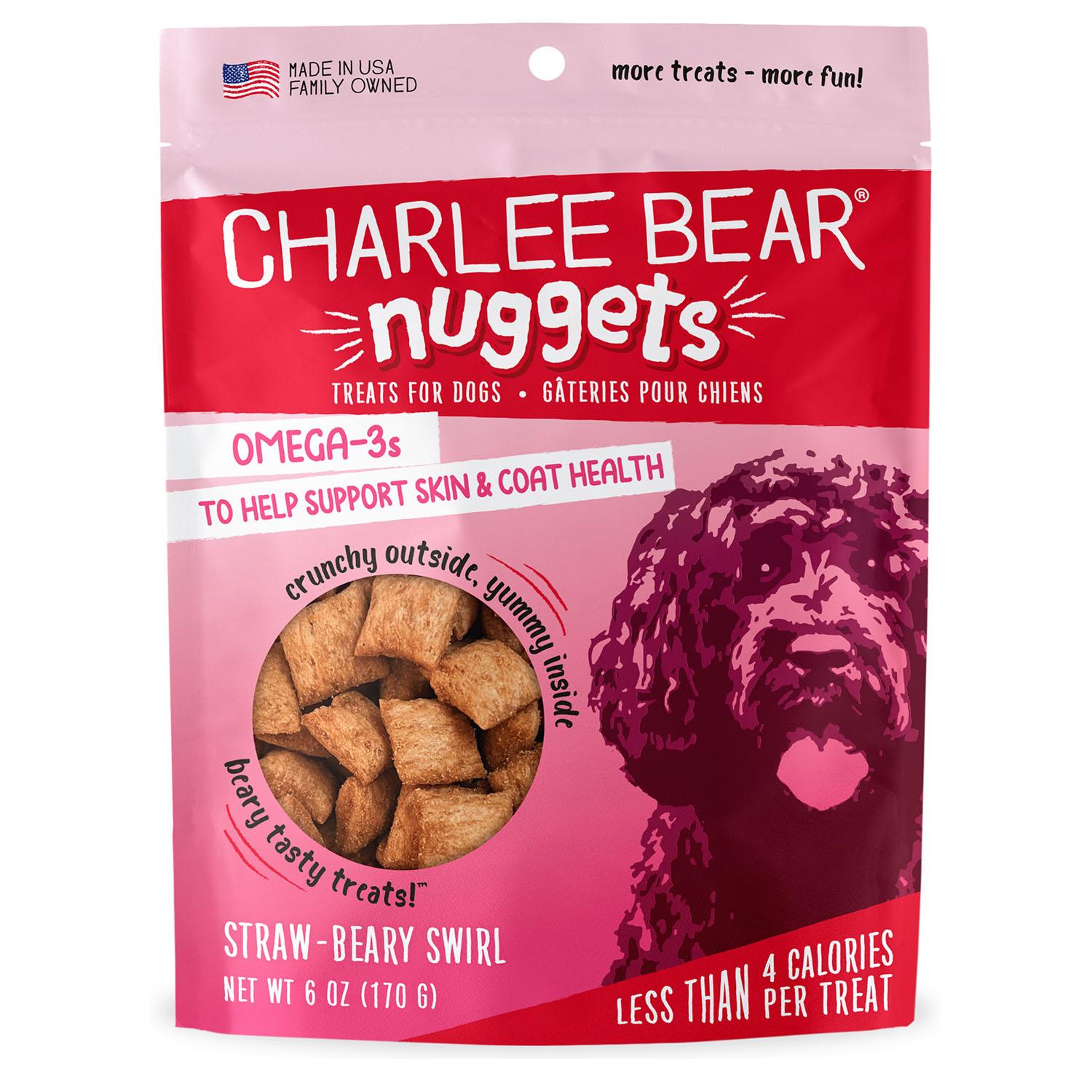 Charlee Bear Nuggets Strawbeary Swirl Dog Treats