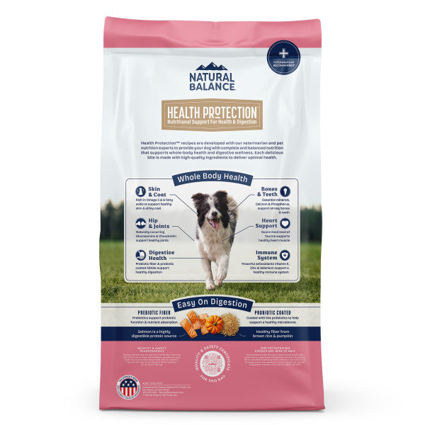 Natural Balance Health Protection Dry Dog Food, Salmon, Brown Rice & Pumpkin Recipe
