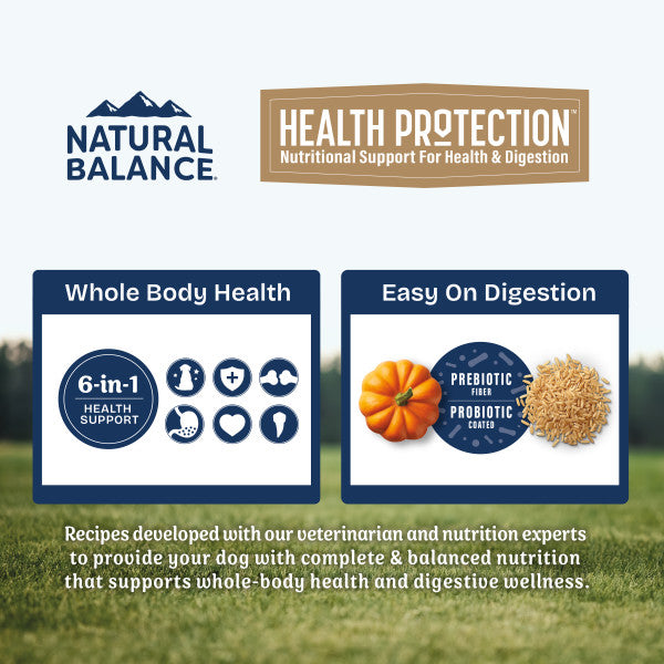 Natural Balance Health Protection Dry Dog Food, Chicken, Brown Rice & Pumpkin Recipe