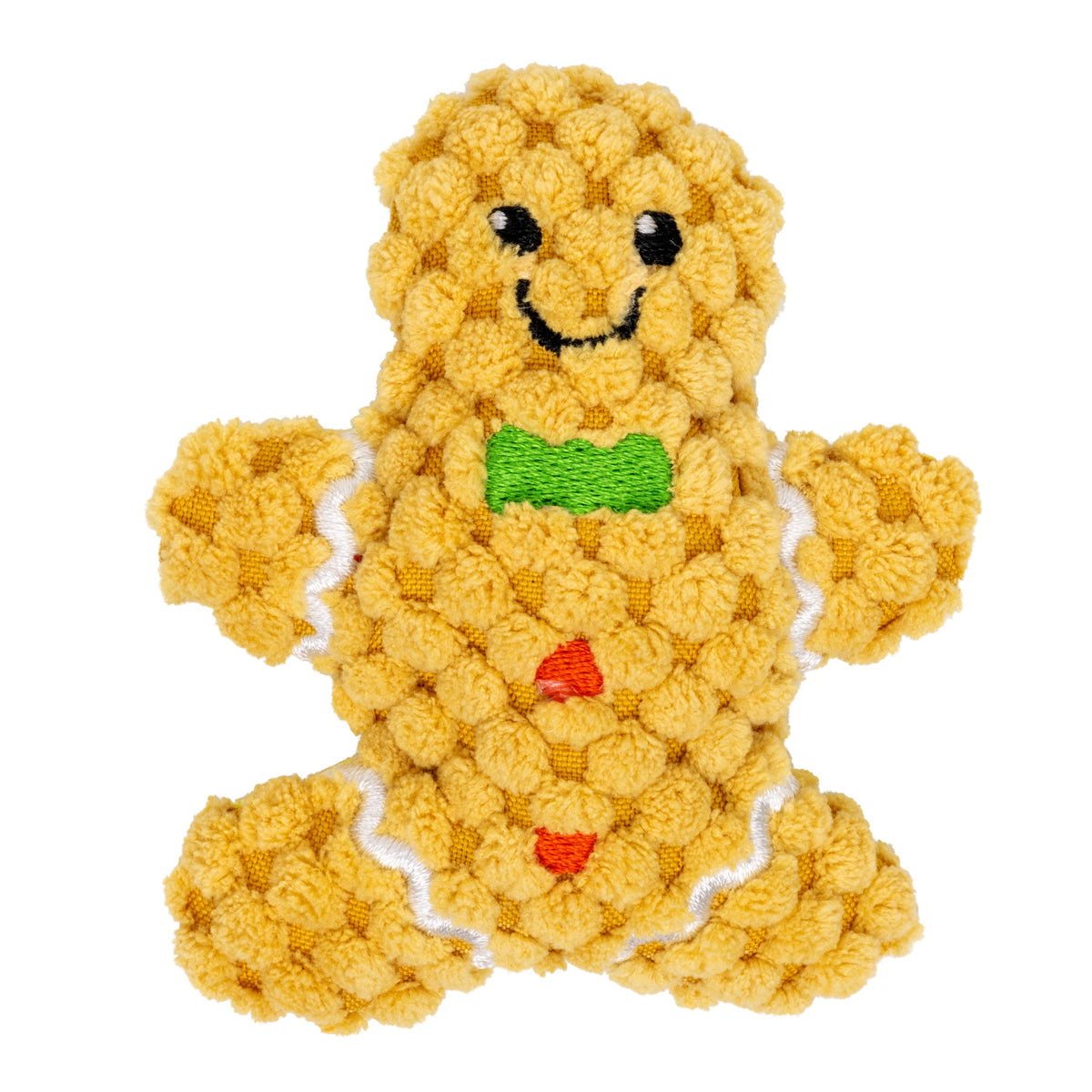 Kong Holiday Scrattles Gingerbread & Cocoa Cat Toy 2-Pack - gingerbread toy front - Kong - PetMax Canada