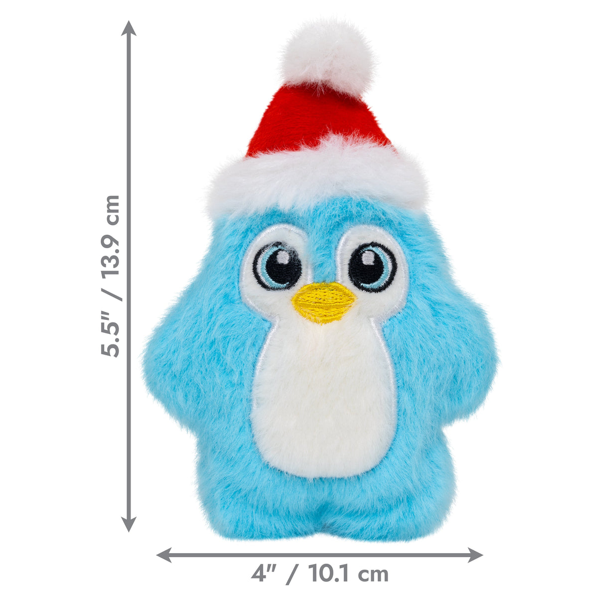 Kong Holiday Snuzzles Santa Penguin Dog Toy - X-Small dimensions 5.5 in by 4 in - Kong - PetMax Canada