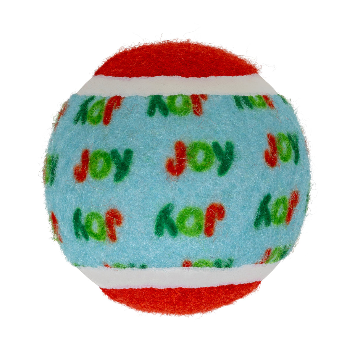 Kong Holiday SqueakAir Tennis Balls Dog Toy 6-Pack - ball with JOY lettering print - Kong - PetMax Canada