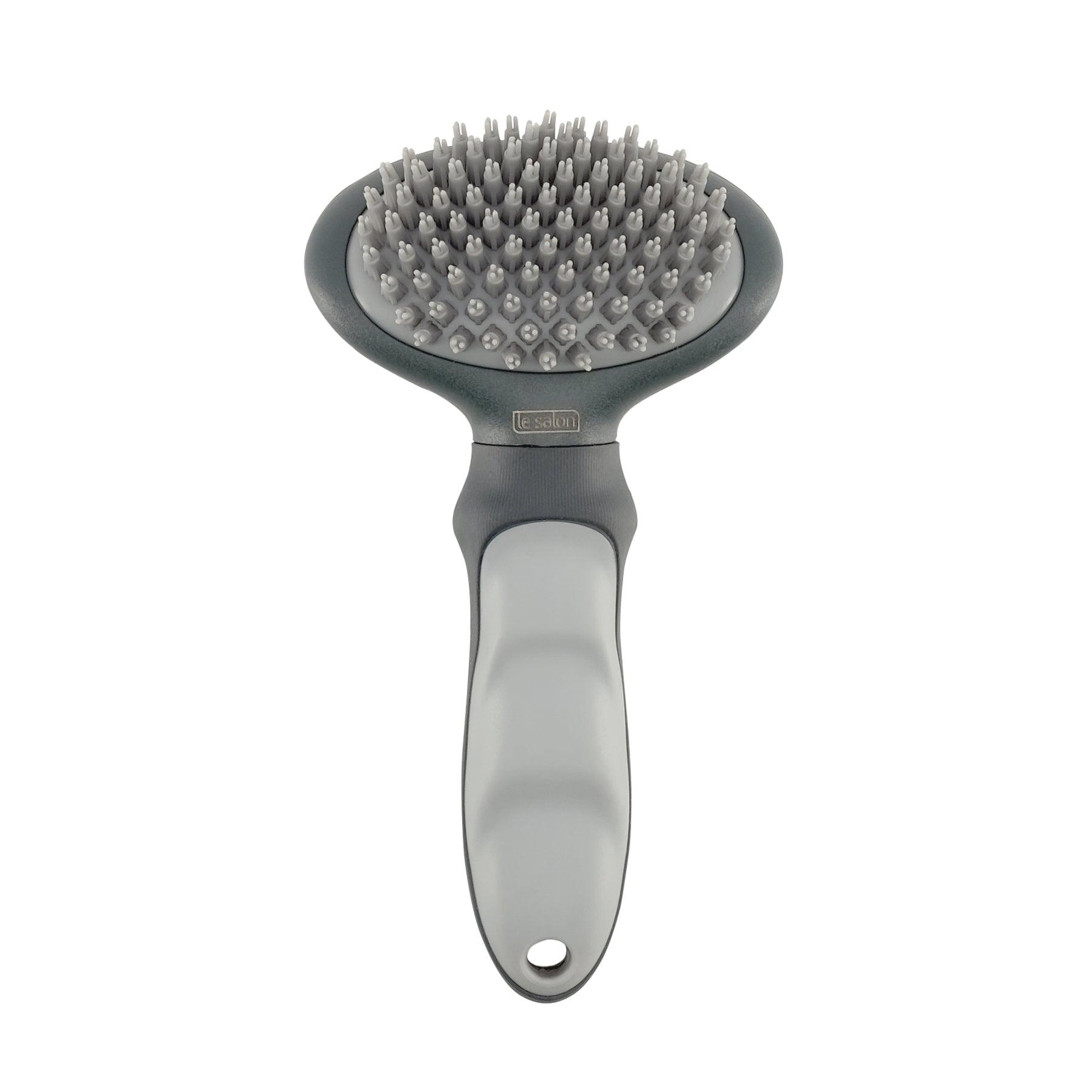 Le Salon Essentials Cat Rubber Slicker Brush - Default Title - Cat Grooming - Le Salon - PetMax Canada