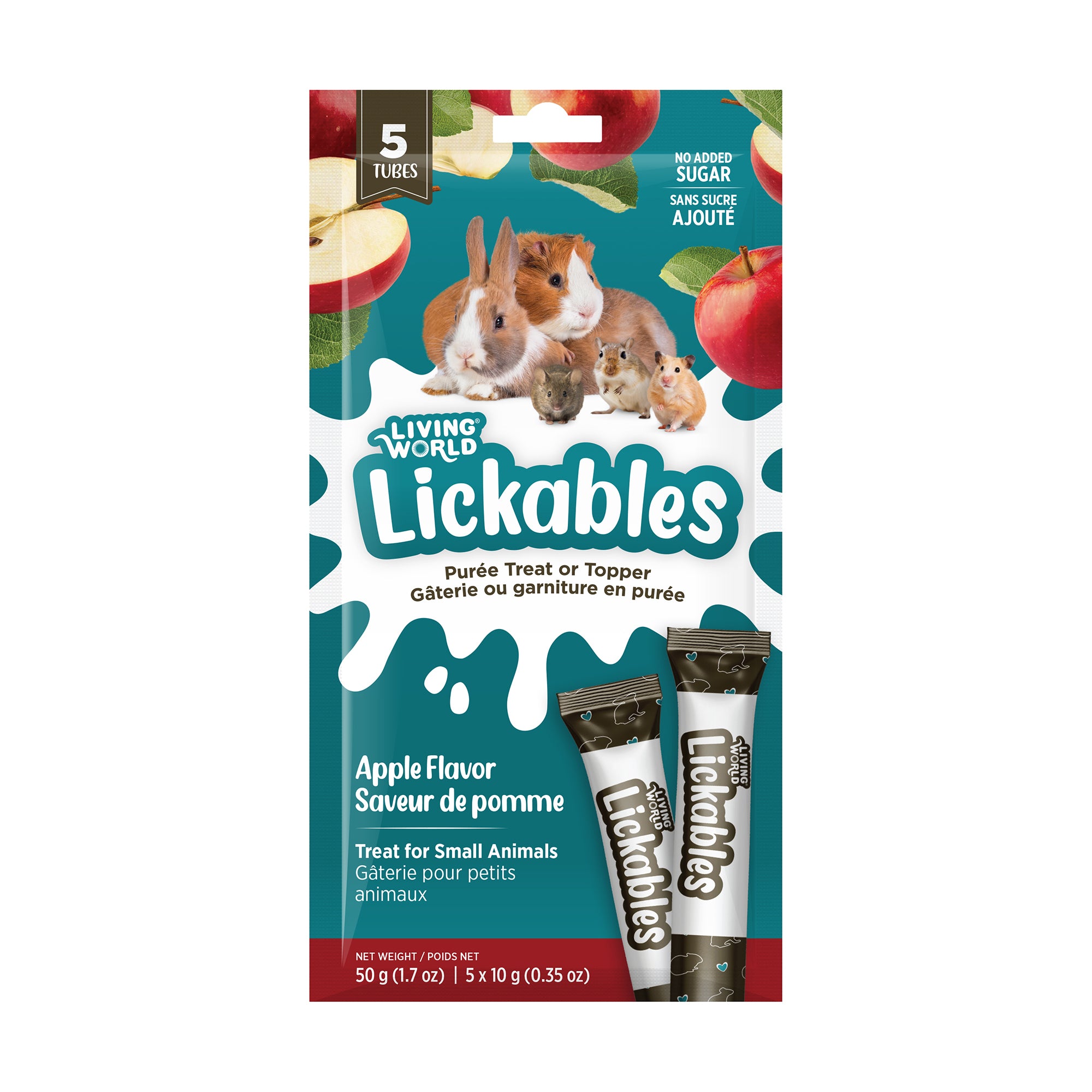 Living World Lickables Small Animal Treat Apple Flavour