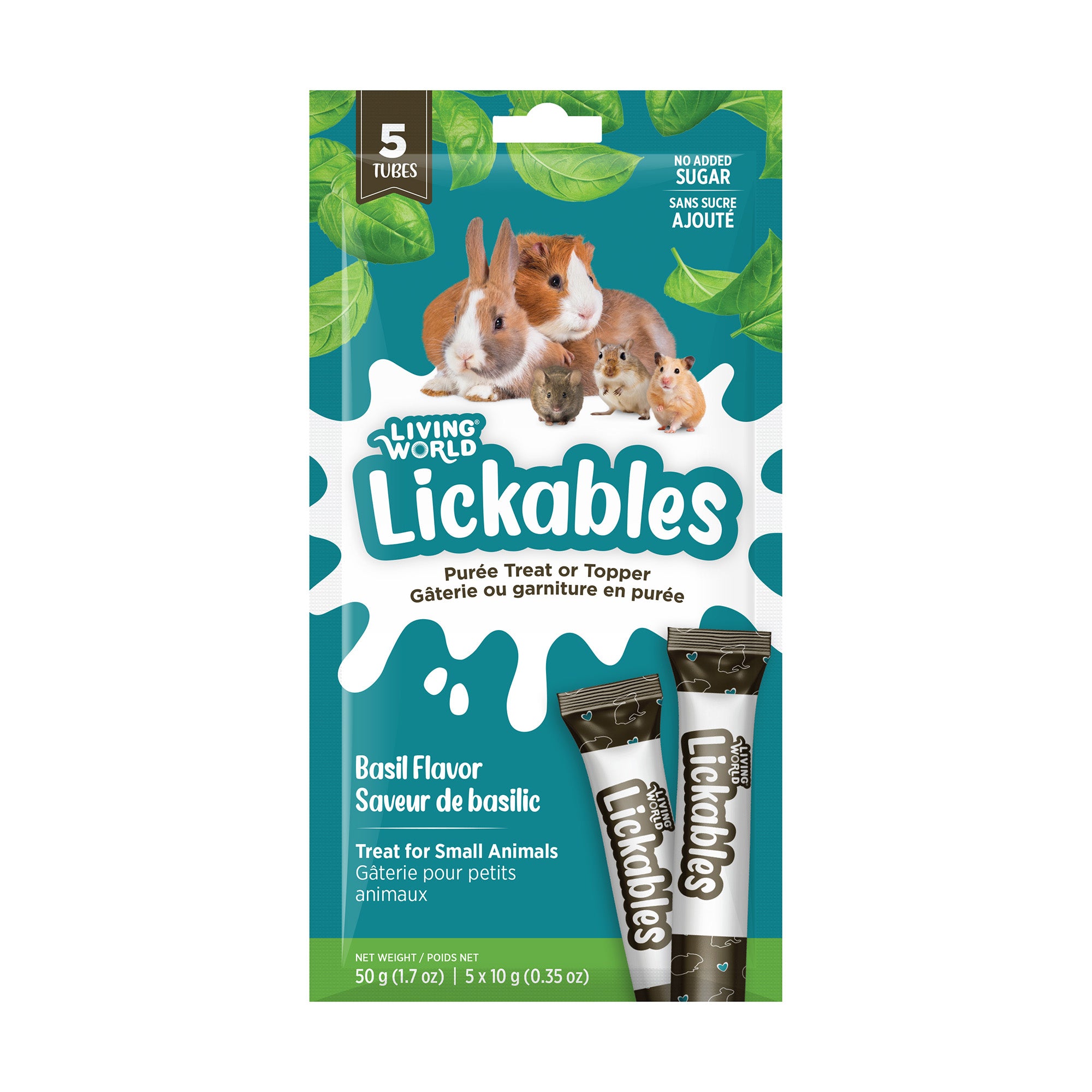 Living World Lickables Small Animal Treat Basil Flavour