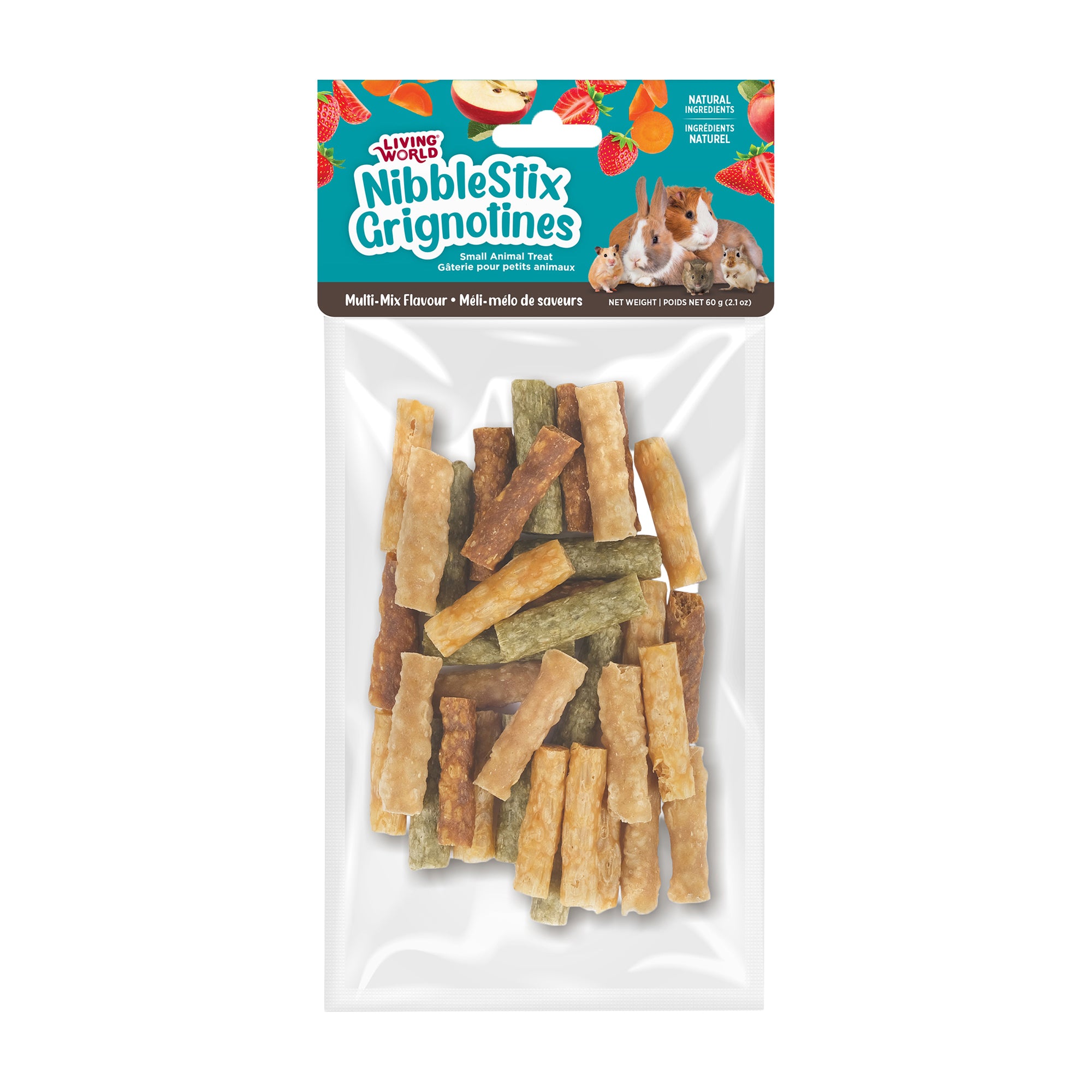 Living World Nibble Stix Treat Sticks for Small Animals - Small Animal - Living World - PetMax Canada