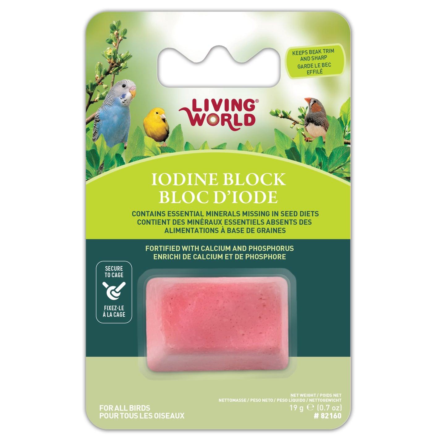 Living World Iodine Block - Small - Bird Health Care - Living World - PetMax Canada